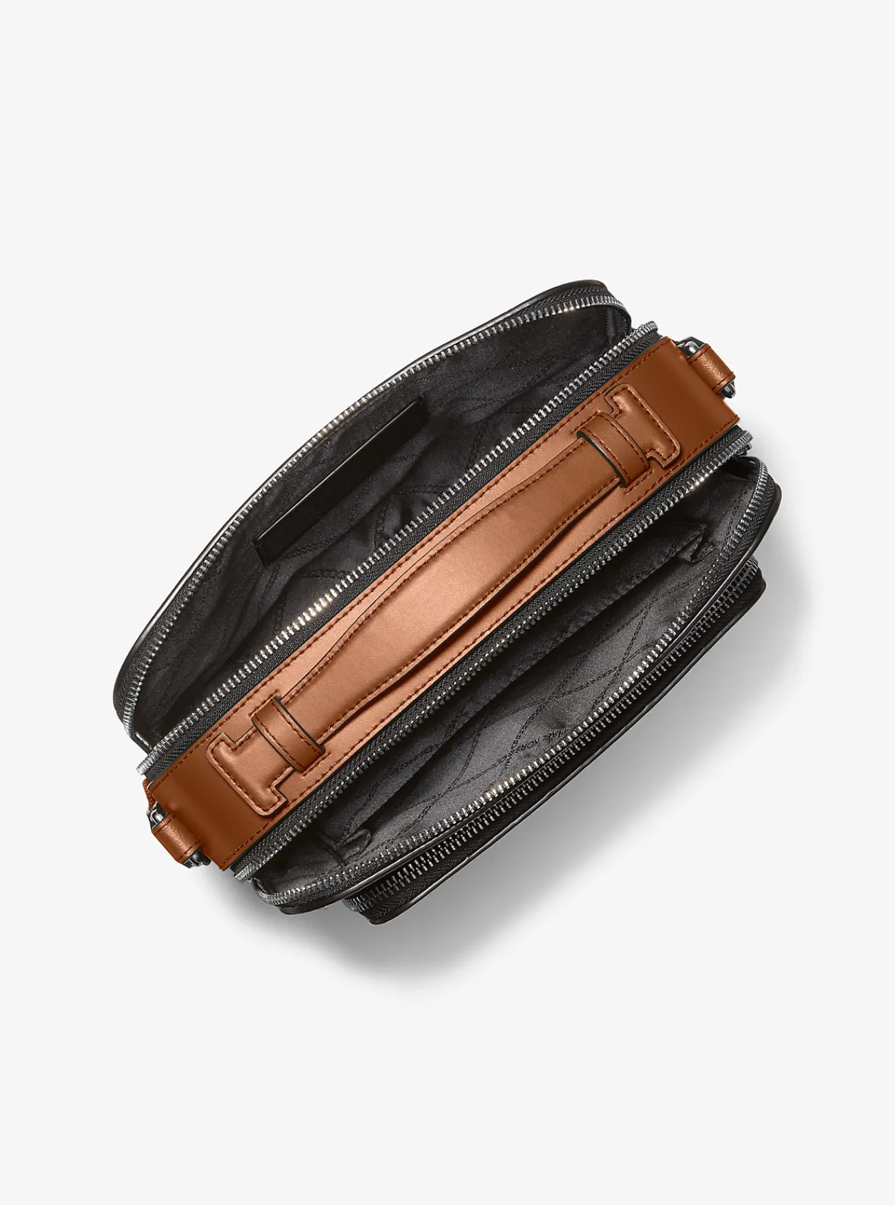 Michael Kors Crossbodytas Hudson van getrommeld leer LUGGAGE Clearance