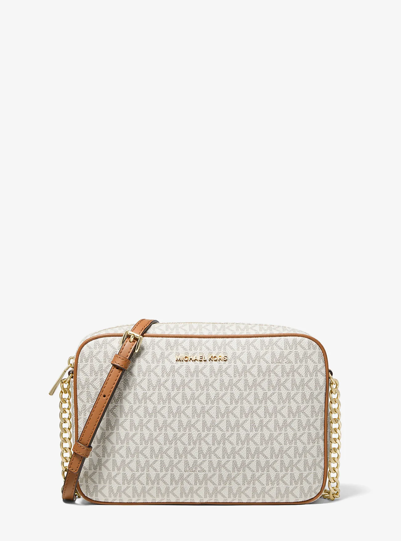 Michael Kors Crossbodytas Jet Set met logo, groot VANILLE Best