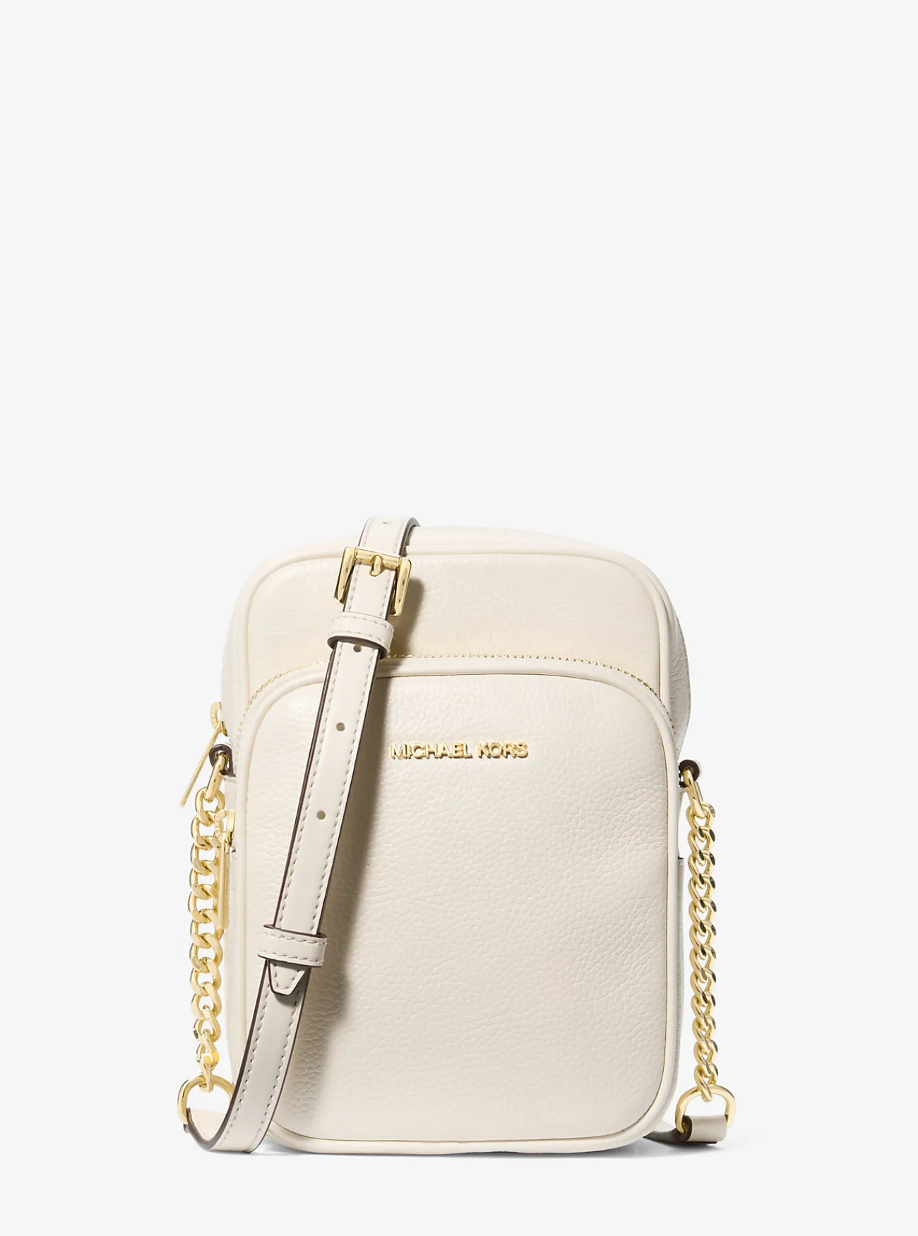 Michael Kors Crossbodytas Jet Set Travel van getrommeld leer, middelgroot LICHTCR&Egrave;ME Sale