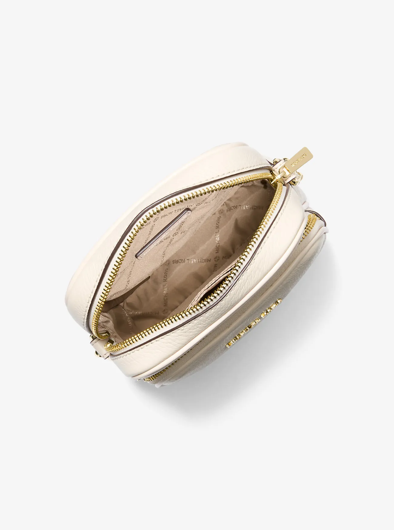 Michael Kors Crossbodytas Jet Set Travel van getrommeld leer, middelgroot LICHTCR&Egrave;ME Sale