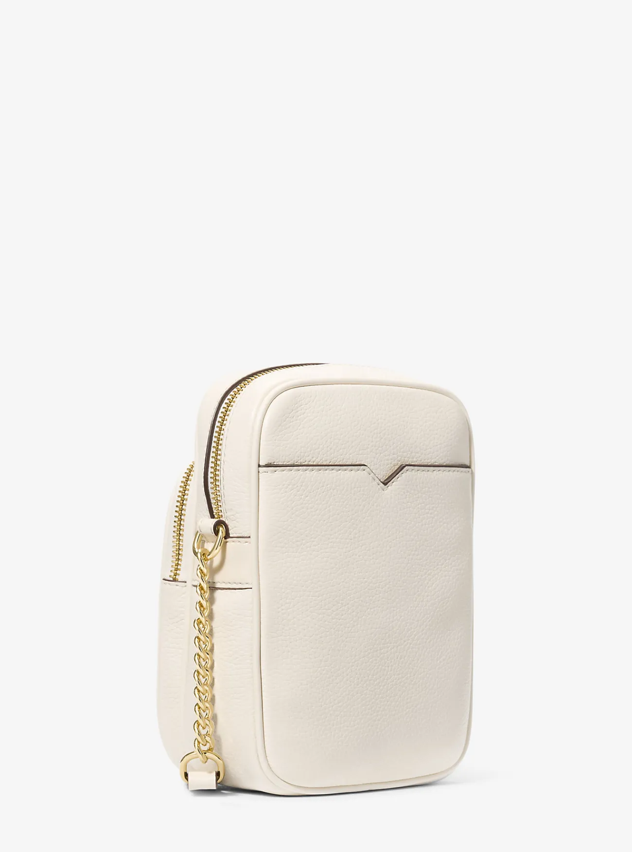 Michael Kors Crossbodytas Jet Set Travel van getrommeld leer, middelgroot LICHTCRÈME Sale