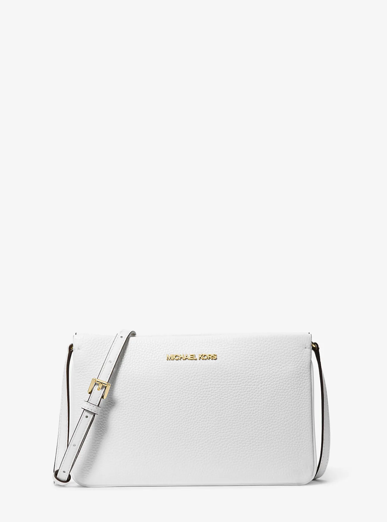 Michael Kors Crossbodytas Jet Set van getrommeld leer, groot OPTISCHWIT New