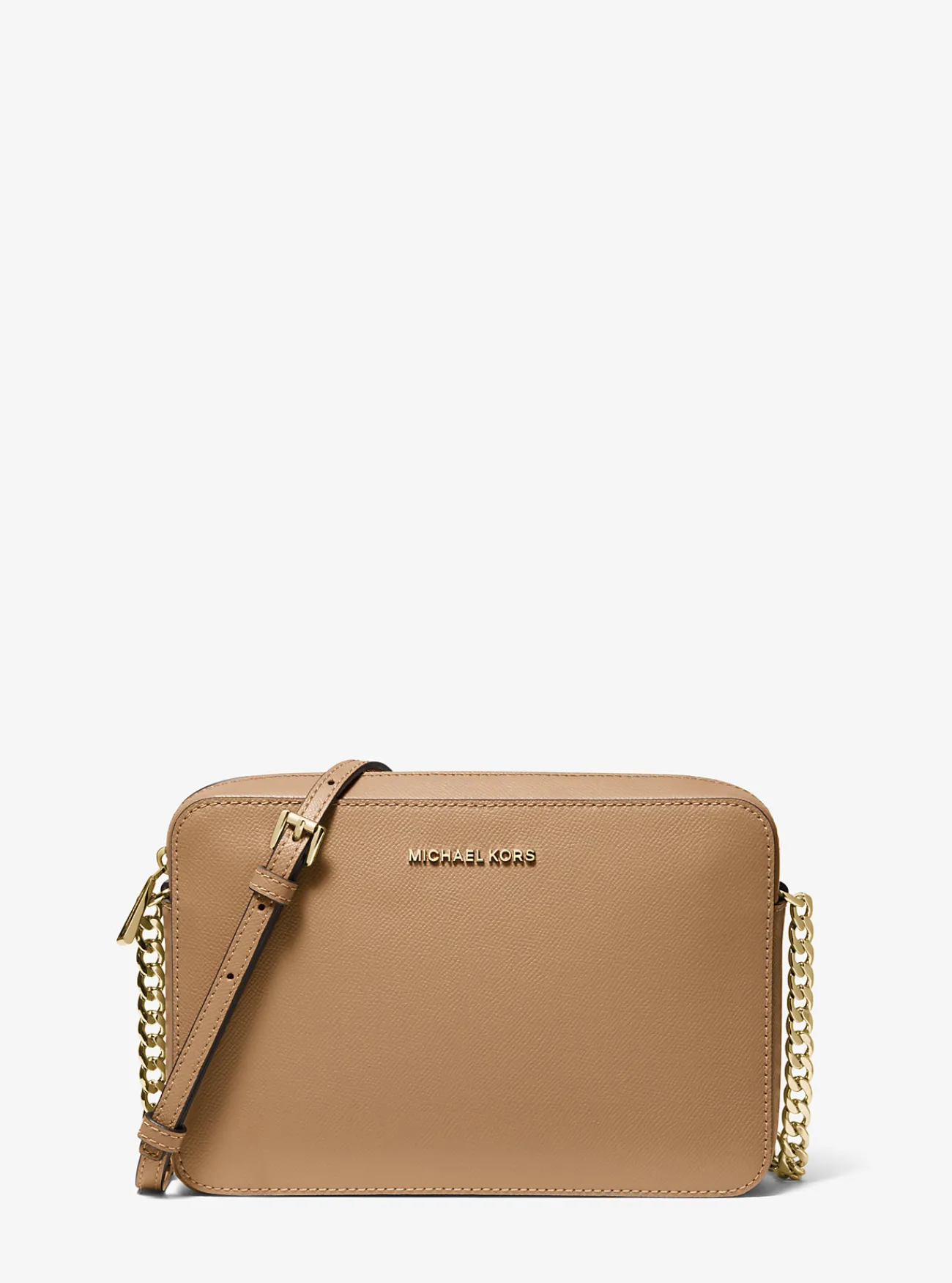 Michael Kors Crossbodytas Jet Set van saffianoleer, groot KAF Sale