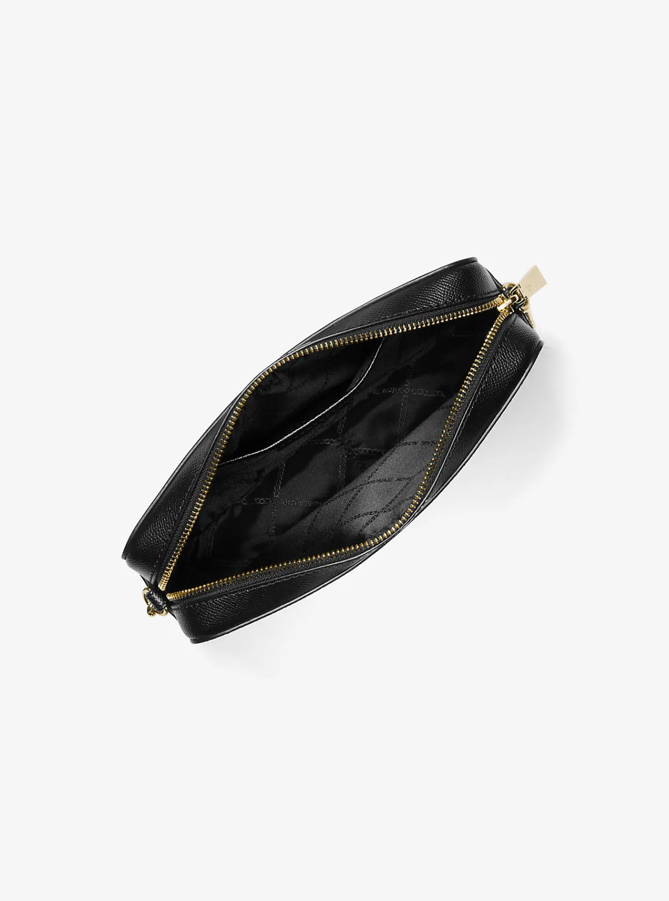 Michael Kors Crossbodytas Jet Set van saffianoleer, groot ZWART Discount