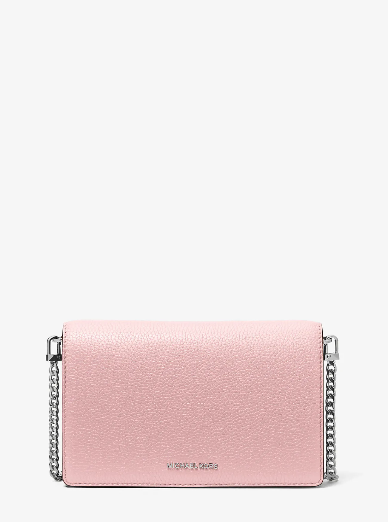 Michael Kors Crossbodytas Jet Set van getrommeld leer, middelgroot ZACHTROZE Clearance
