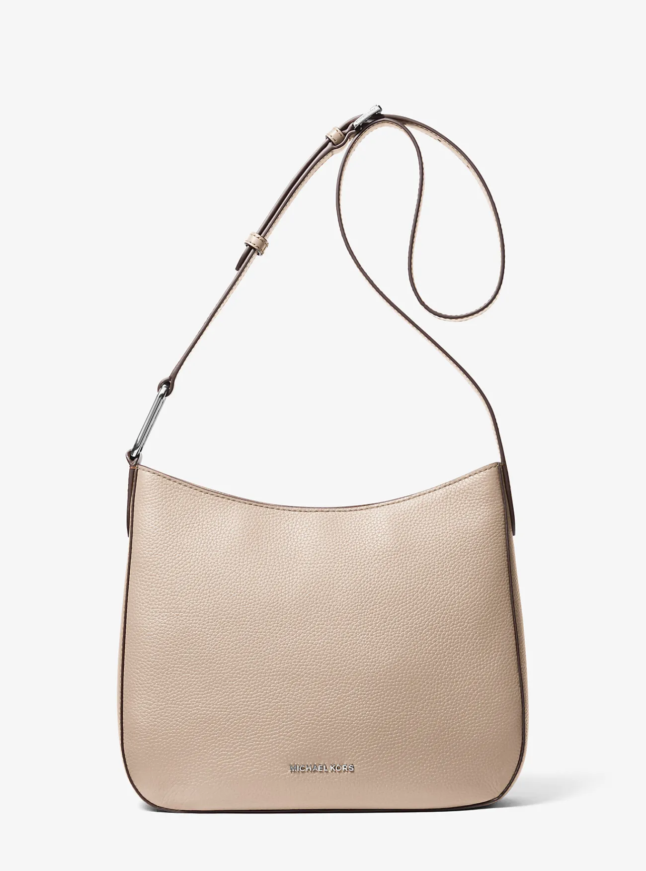 Michael Kors Crossbodytas Kensington van getrommeld leer, groot LICHTZAND Best