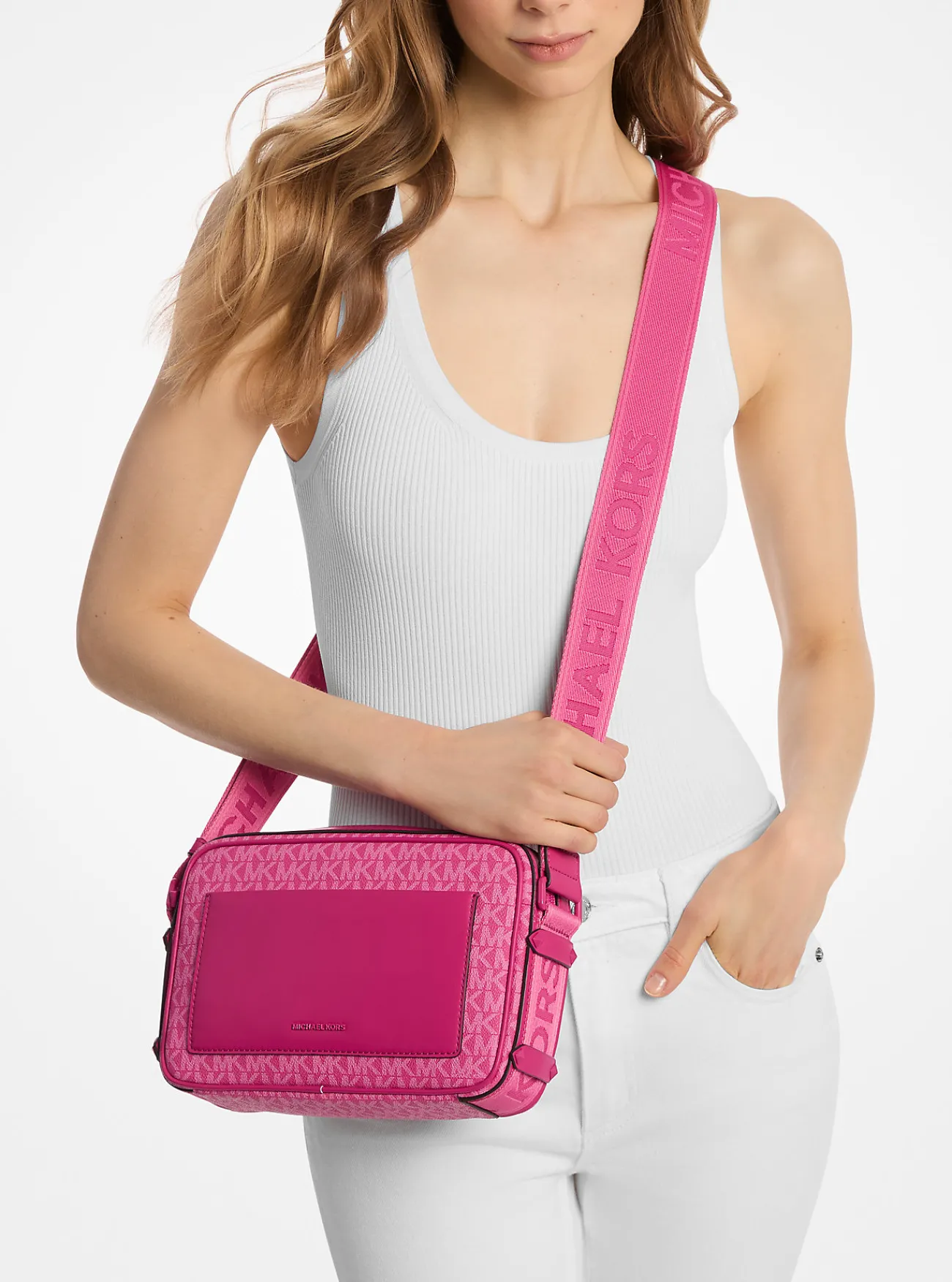 Michael Kors Crossbodytas Maeve met kenmerkend logo, groot WILDEBES Fashion