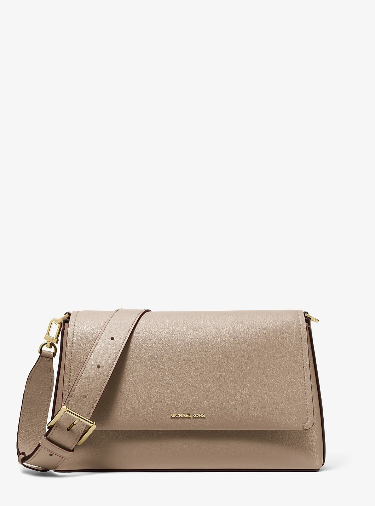 Michael Kors Crossbodytas Nessa van leer, groot BERK Clearance