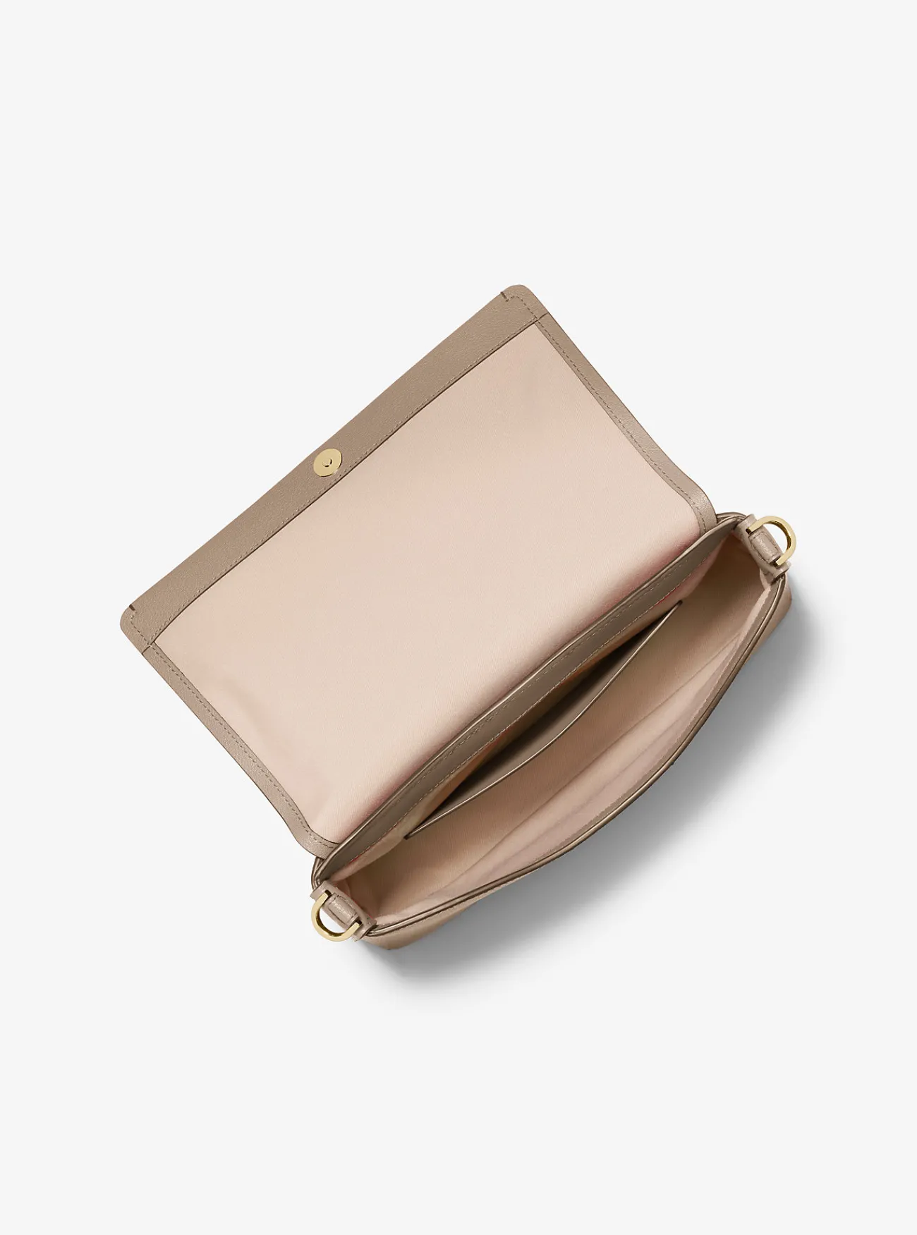 Michael Kors Crossbodytas Nessa van leer, groot BERK Clearance
