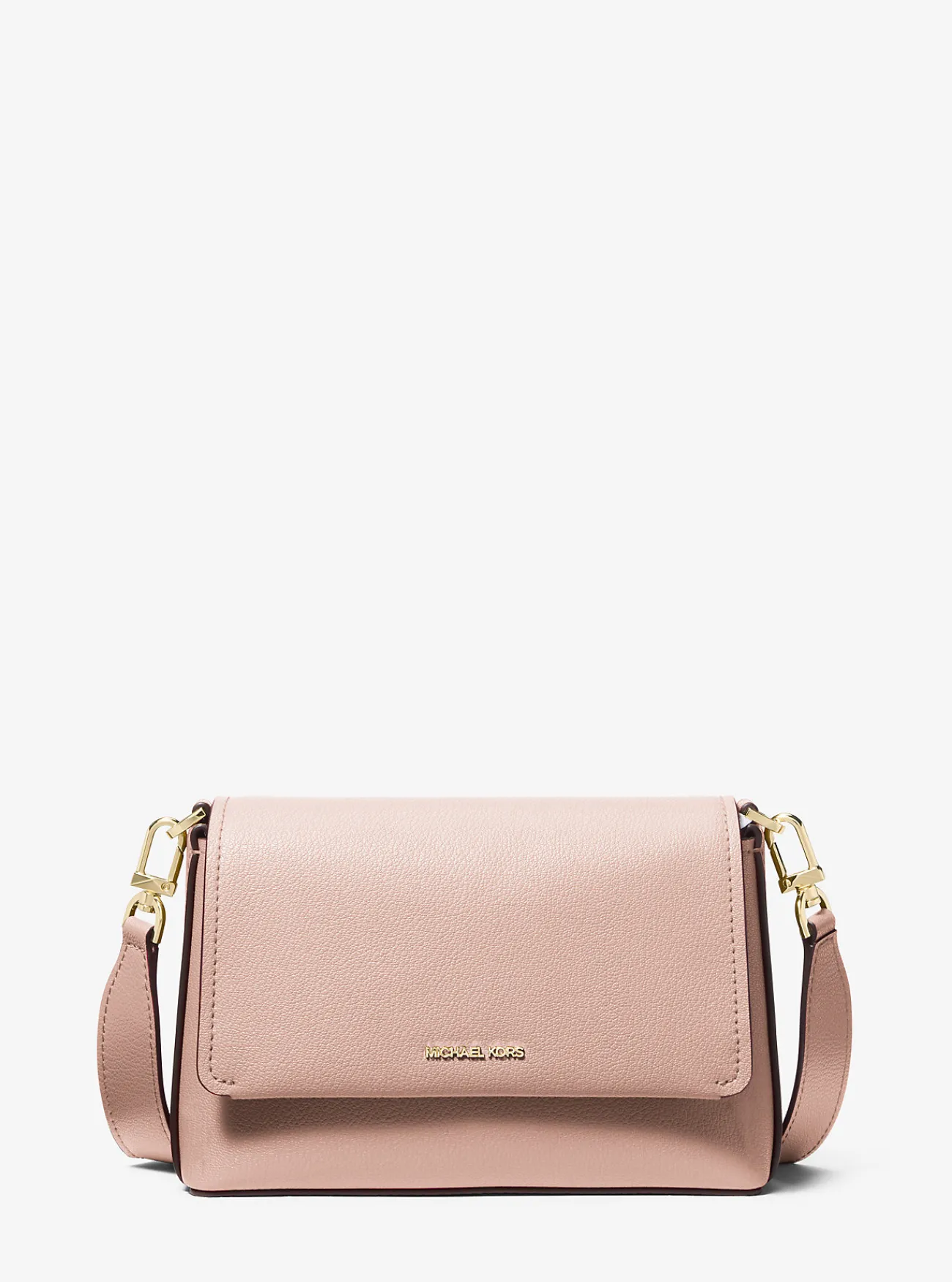 Michael Kors Crossbodytas Nessa van leer, klein ZACHTROZE Online
