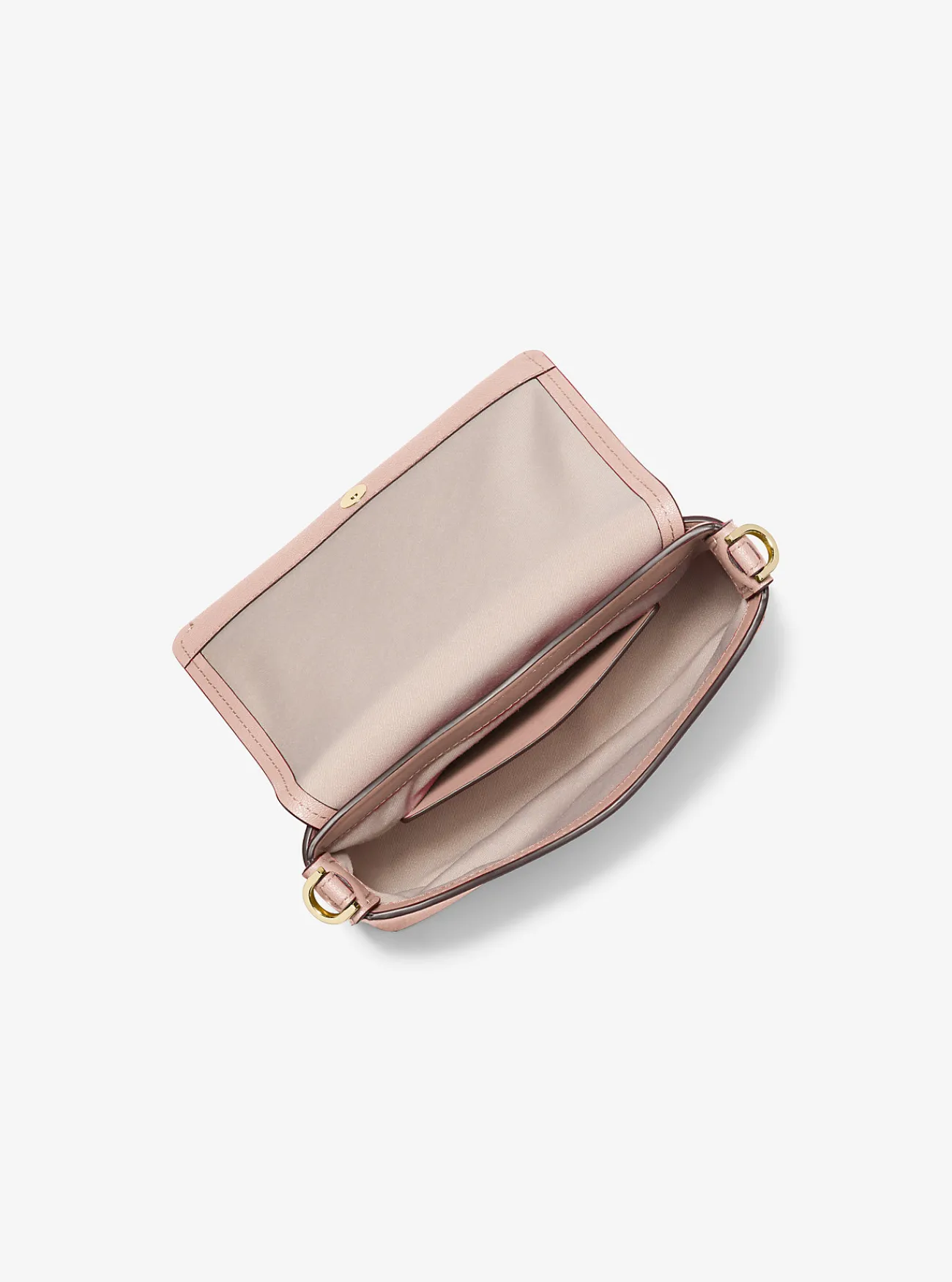 Michael Kors Crossbodytas Nessa van leer, klein ZACHTROZE Online