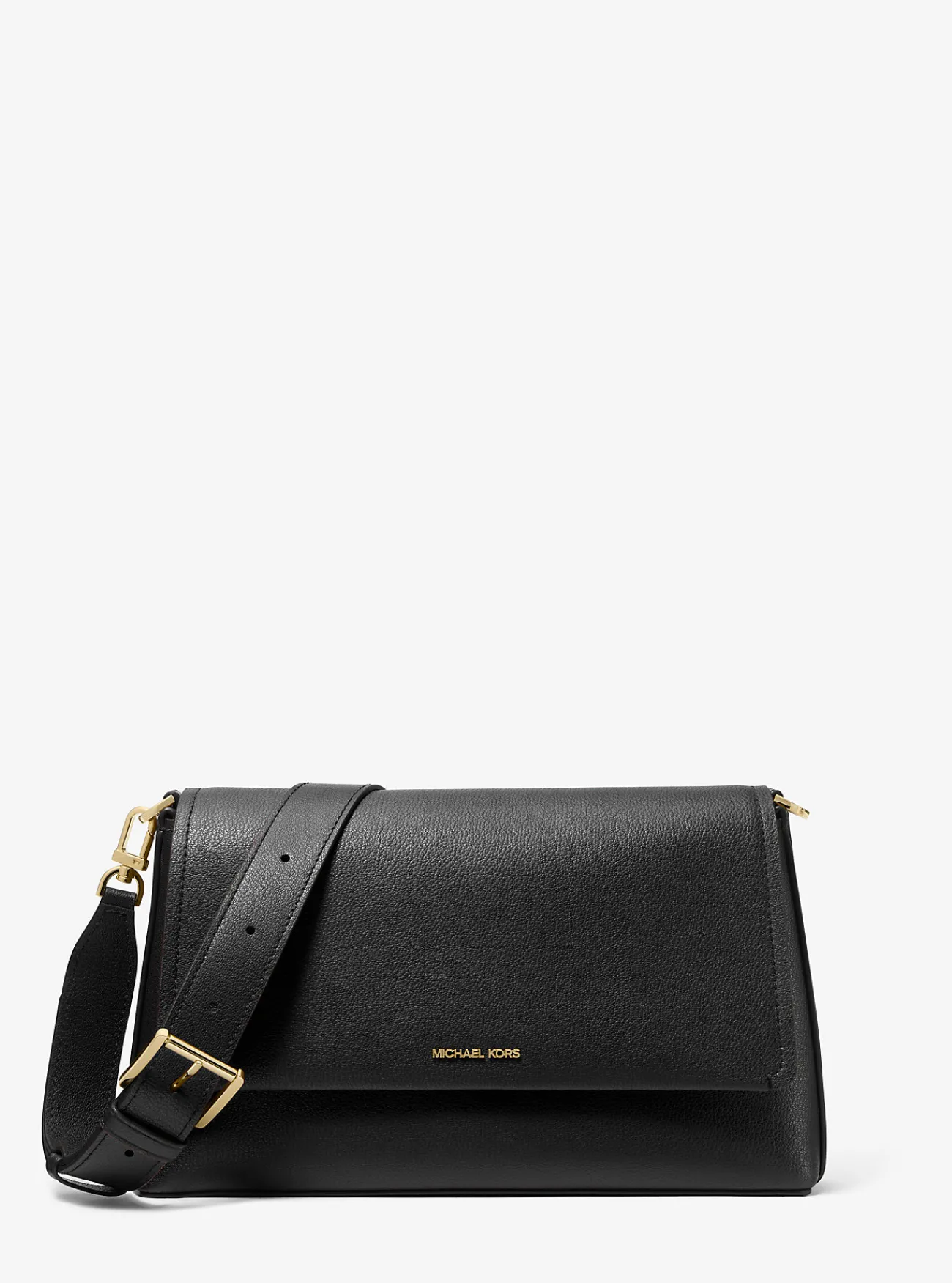 Michael Kors Crossbodytas Nessa van leer, groot ZWART Fashion