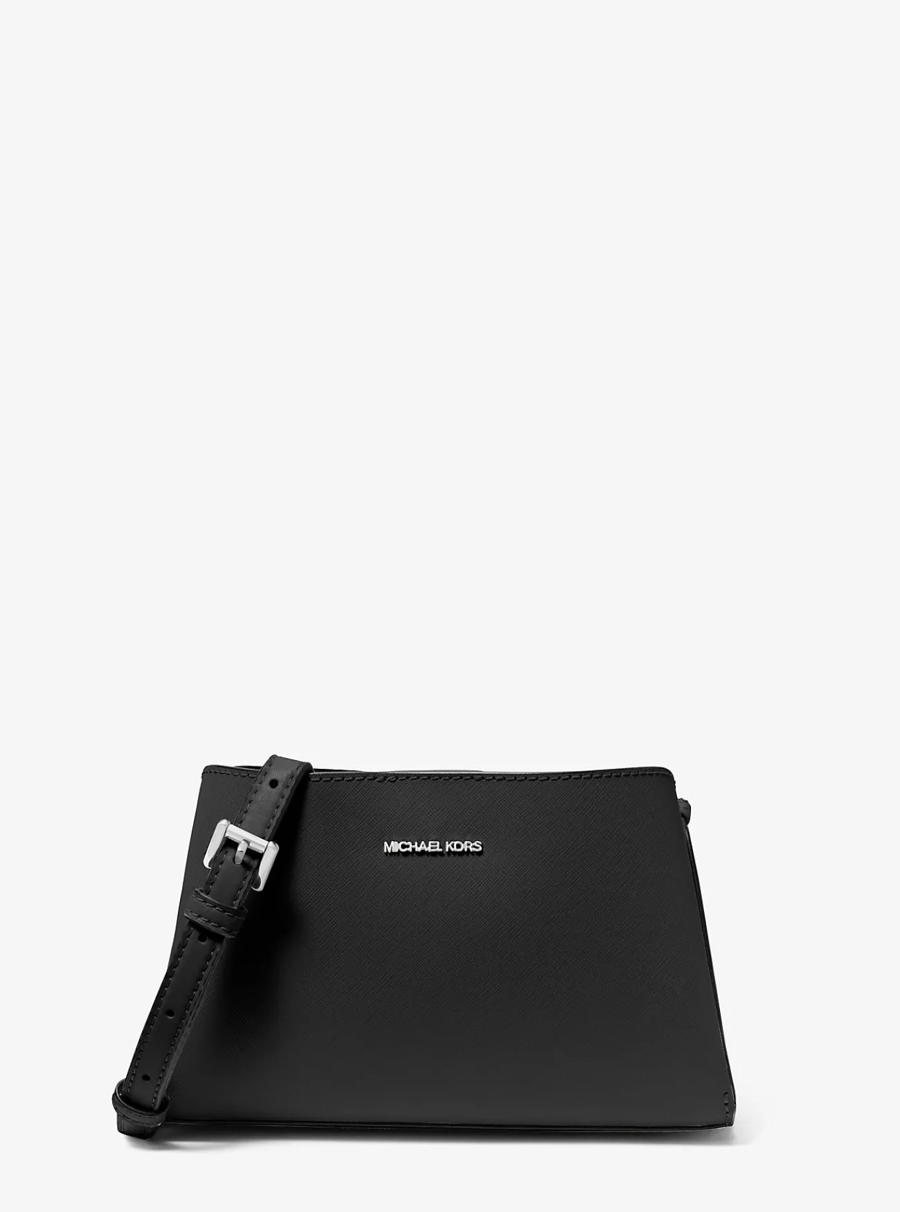 Michael Kors Crossbodytas Ruthie van saffianoleer, klein ZWART Hot