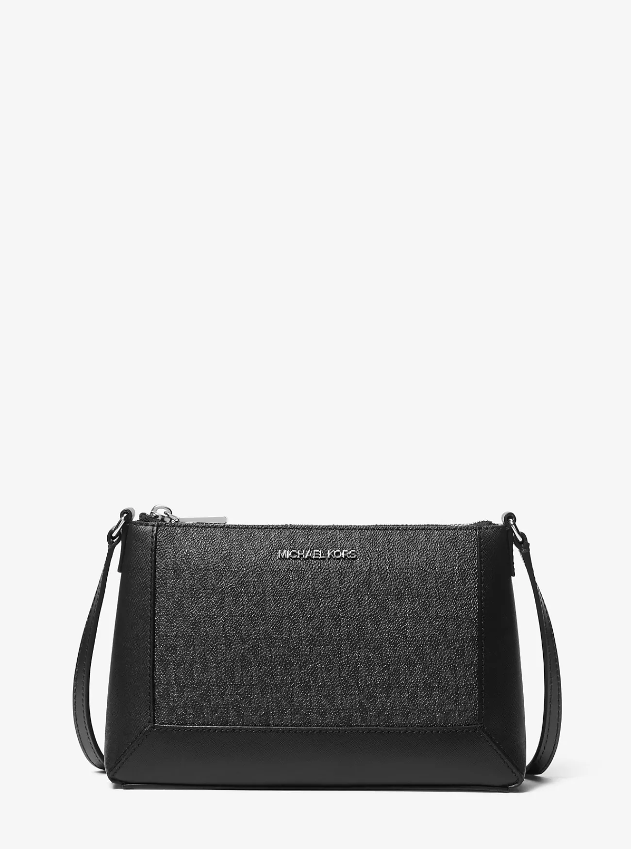Michael Kors Crossbodytas Sallie met kenmerkend logo, middelgroot ZWART Online