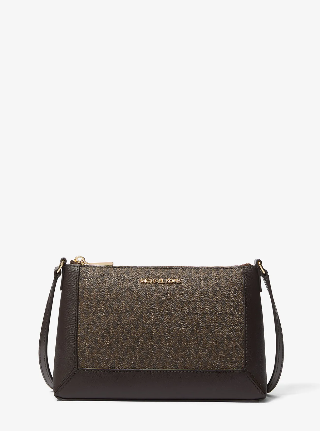 Michael Kors Crossbodytas Sallie met kenmerkend logo, middelgroot CHOCOLADE Best