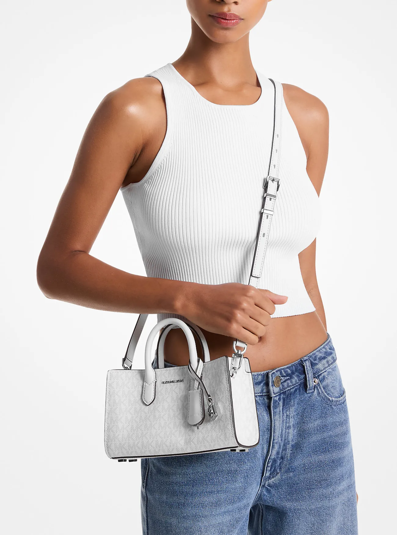 Michael Kors Crossbodytas Scarlett met kenmerkend logo, extra klein Online