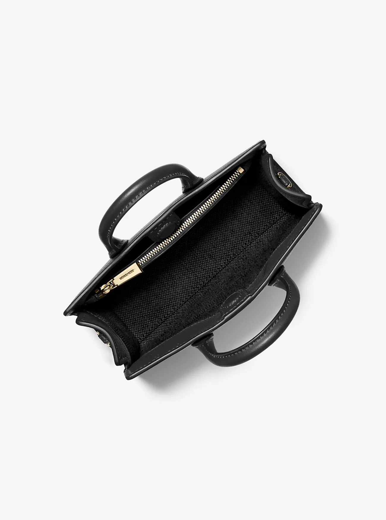 Michael Kors Crossbodytas Scarlett van leer, extra klein ZWART Sale