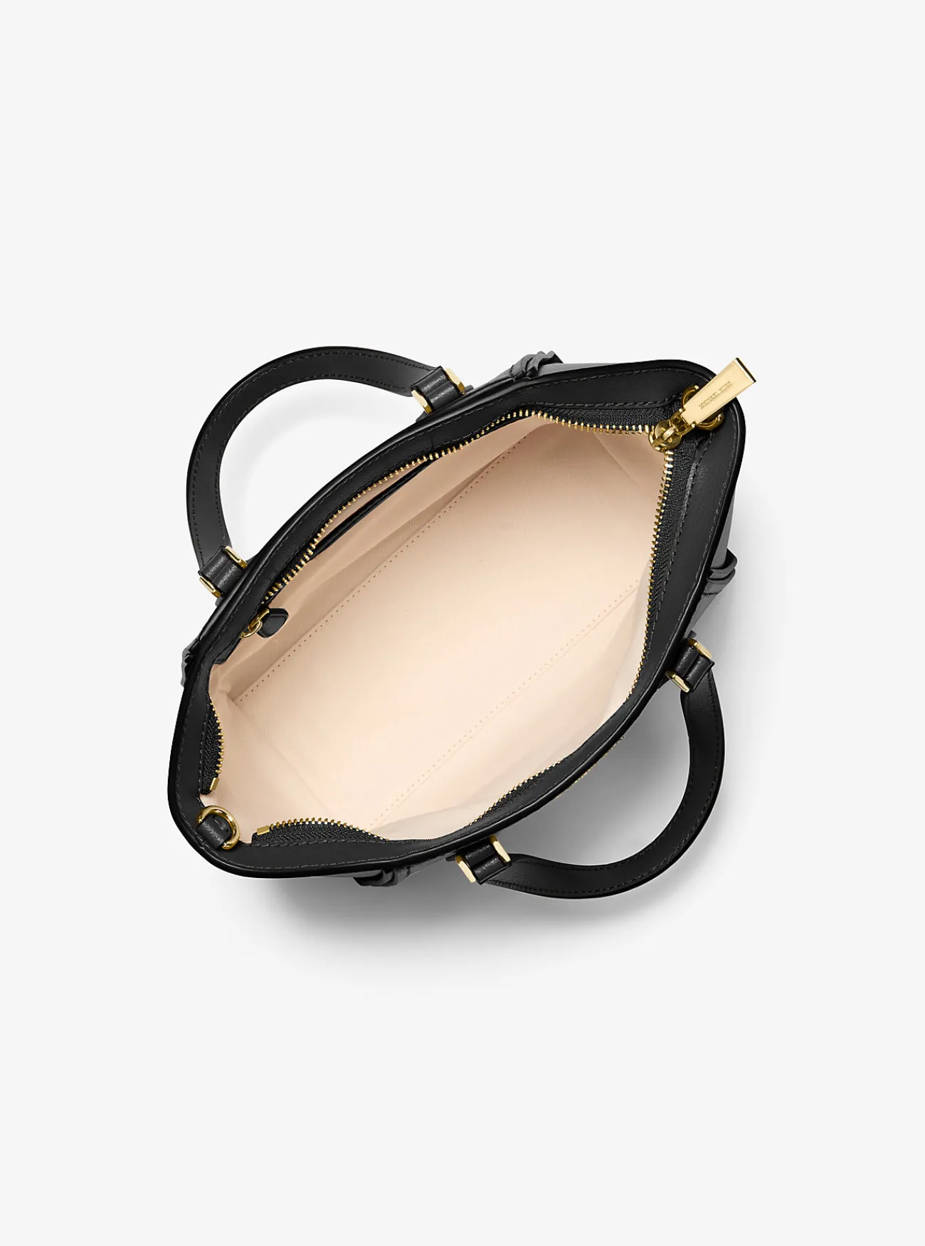 Michael Kors Crossbodytas Taryn van leer, aanpasbaar en klein ZWART Best