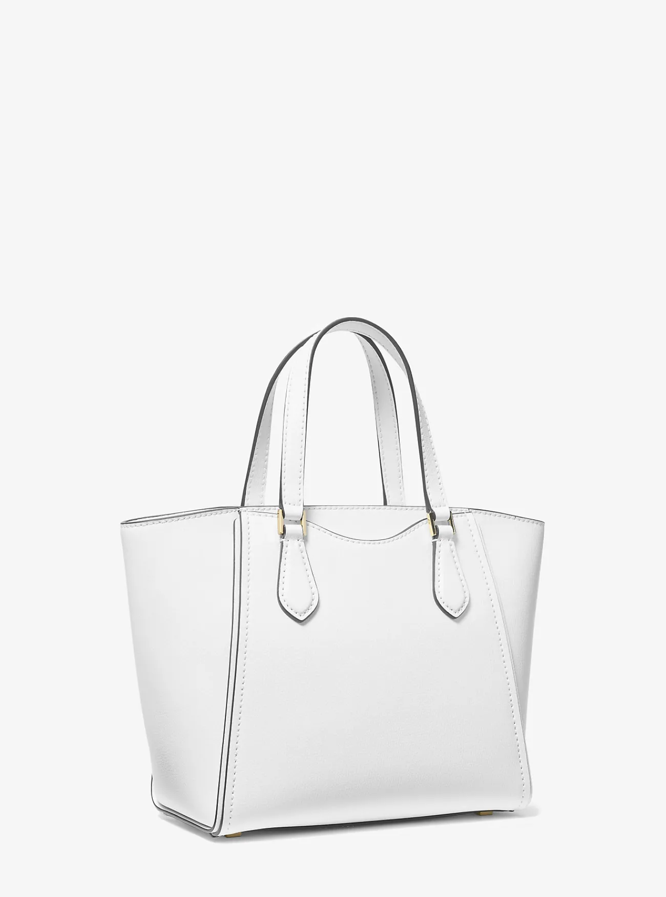 Michael Kors Crossbodytas Taryn van leer, aanpasbaar en klein OPTISCHWIT Discount