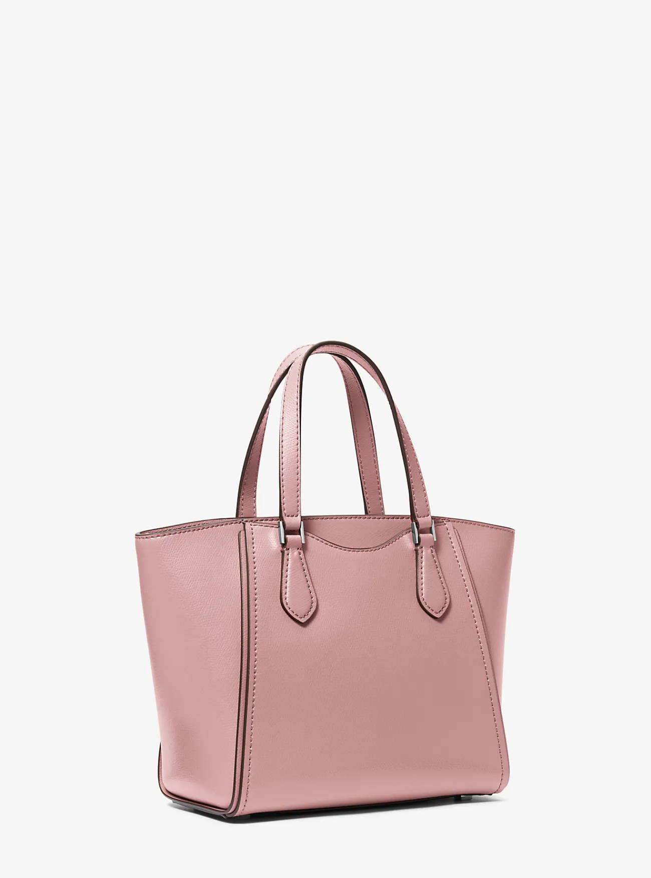 Michael Kors Crossbodytas Taryn van leer, aanpasbaar en klein ZACHTROZE New