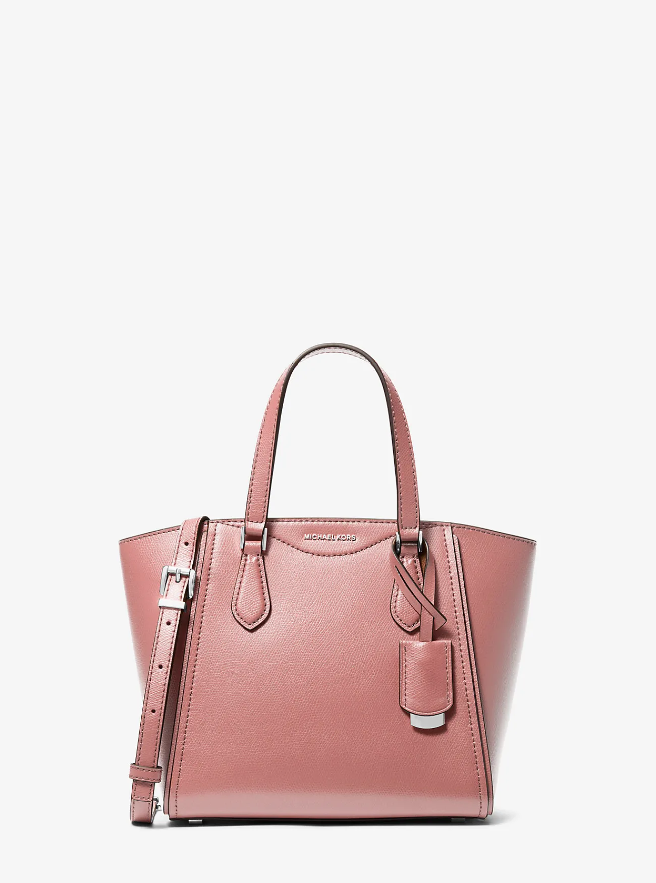 Michael Kors Crossbodytas Taryn van leer, aanpasbaar en klein Fashion