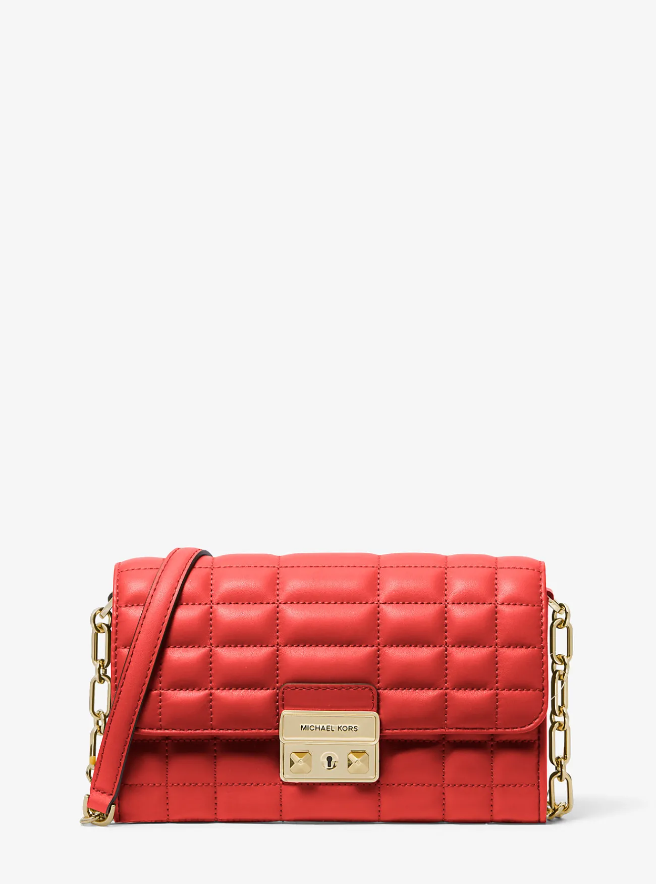 Michael Kors Crossbodytas Tribeca van leer GEBRANDSIENNA Fashion