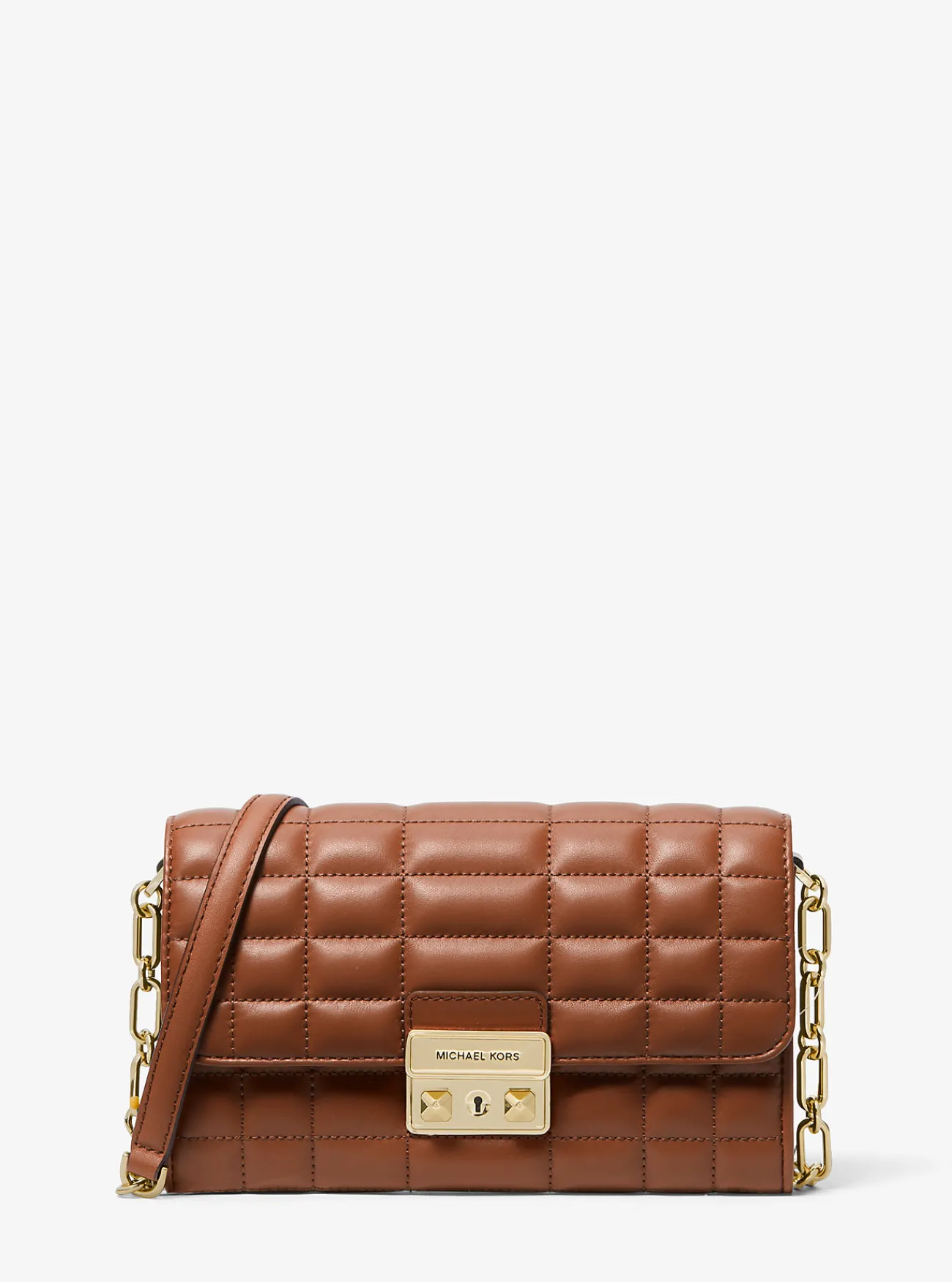 Michael Kors Crossbodytas Tribeca van leer LUGGAGE Clearance