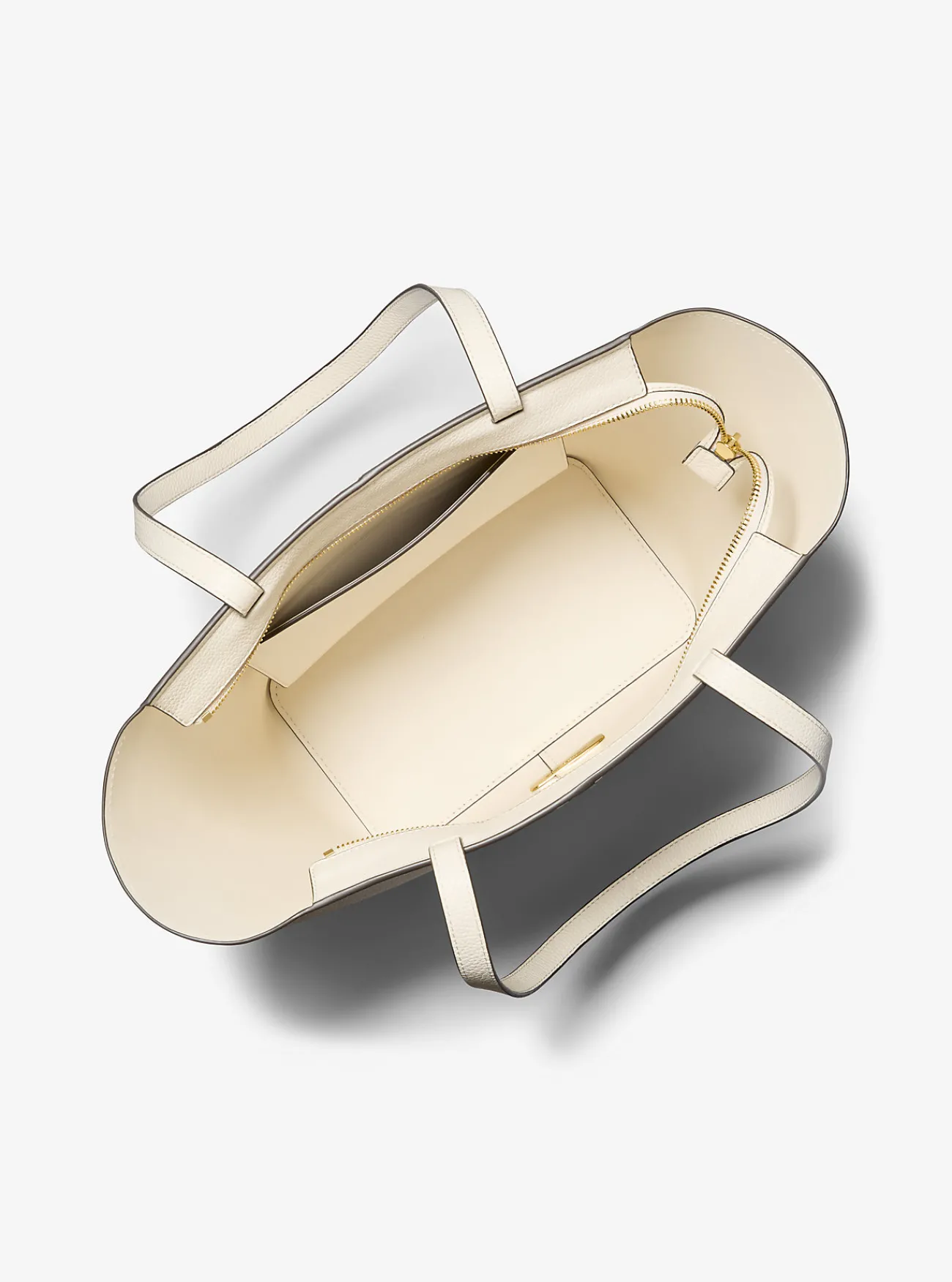 Michael Kors Draagtas Flora van canvas met kenmerkend logo en leer, groot Sale
