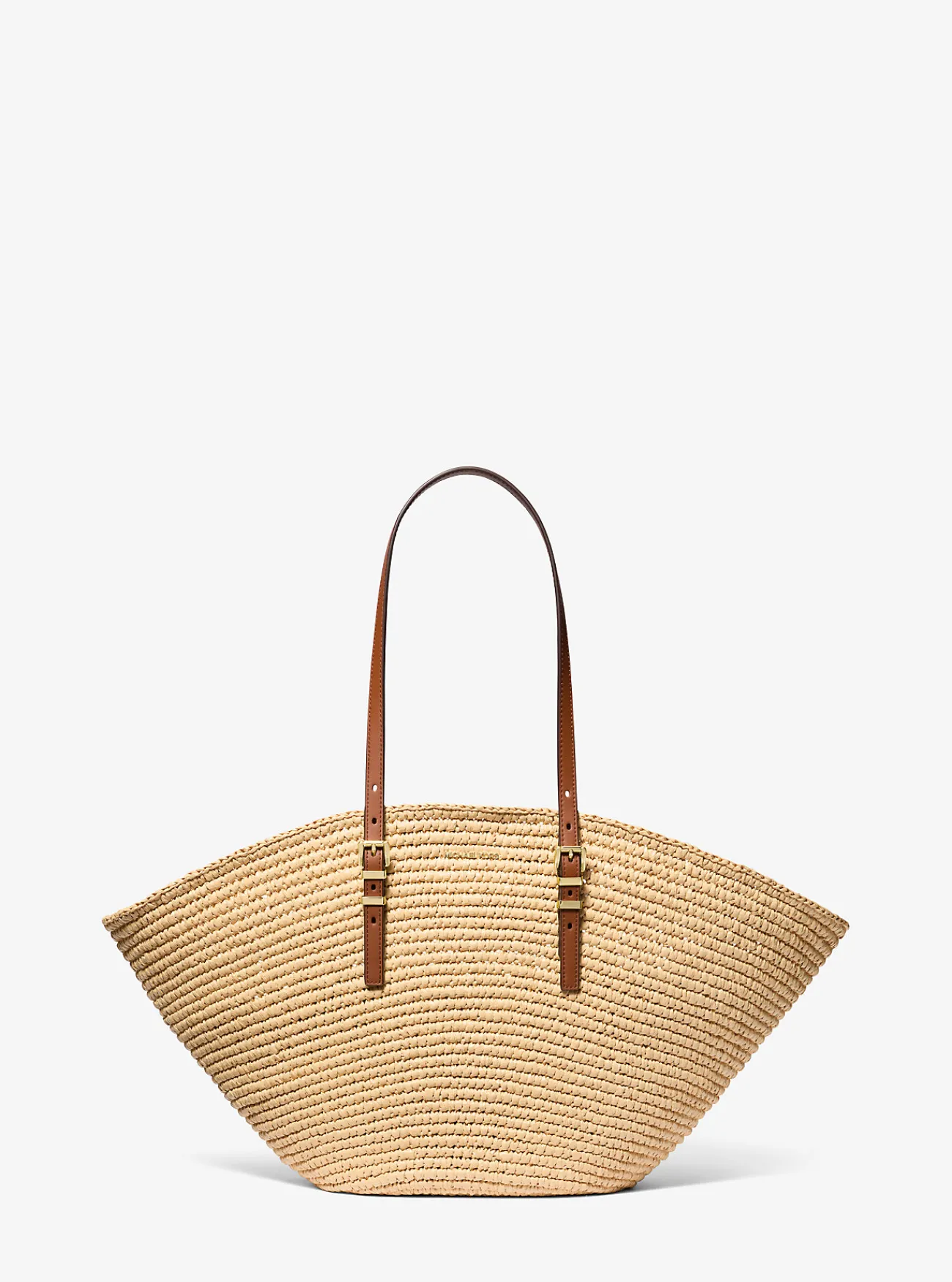 Michael Kors Draagtas Isa van handgehaakt stro, groot Discount