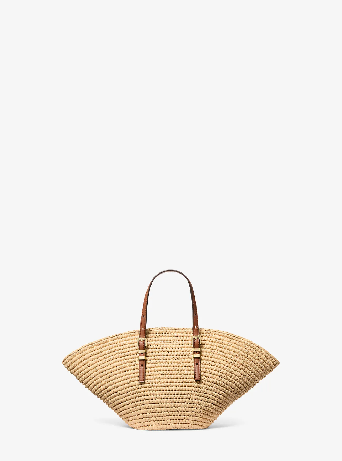 Michael Kors Draagtas Isa van handgehaakt stro, klein Discount