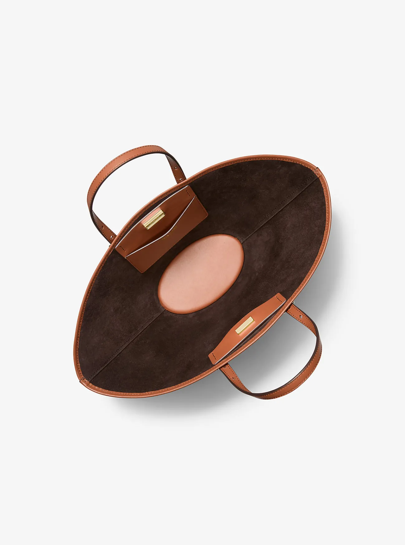 Michael Kors Draagtas Isa van leer, klein LUGGAGE Outlet