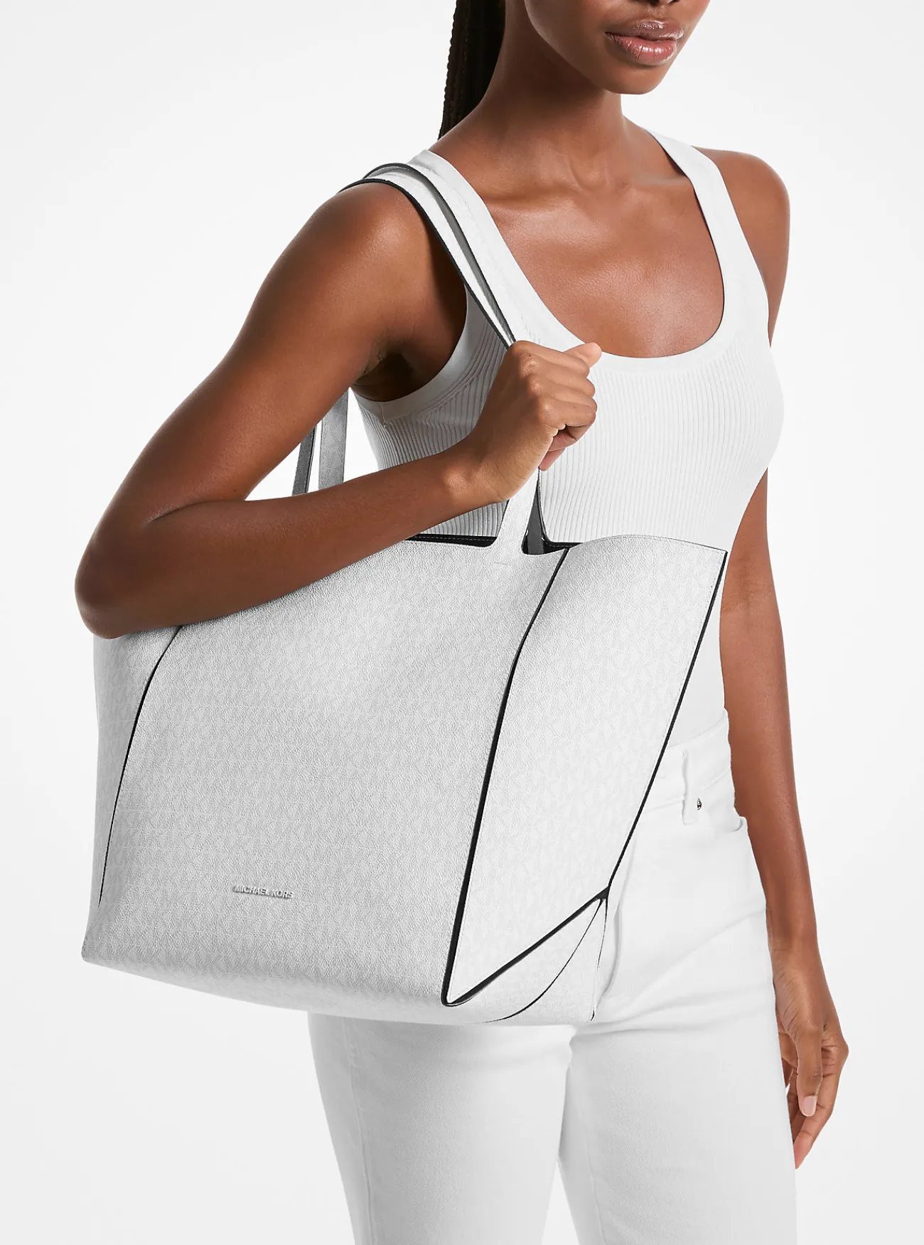 Michael Kors Draagtas Jordi met kenmerkend logo, groot Best