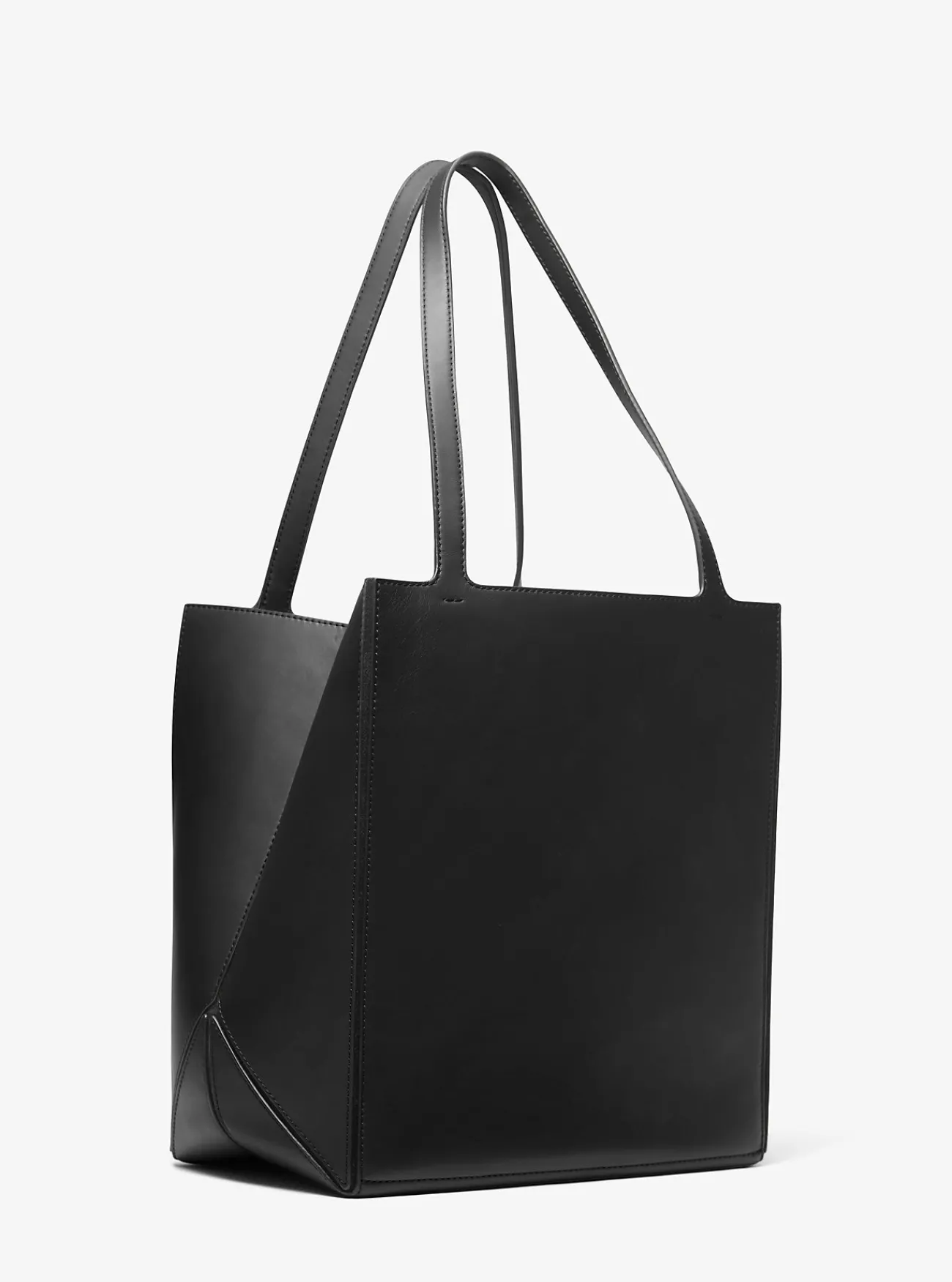 Michael Kors Draagtas Jordi van leer, groot ZWART Online