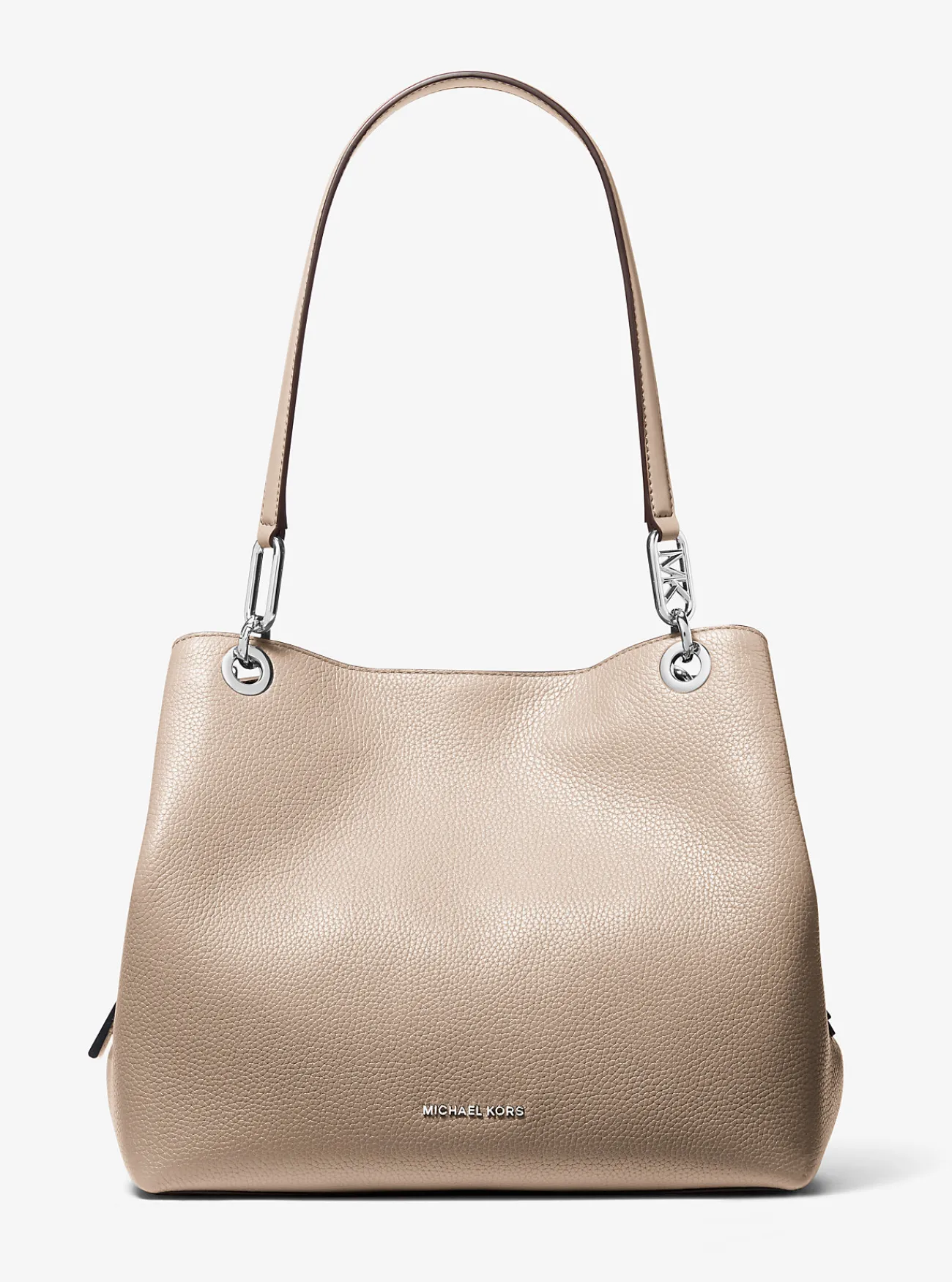 Michael Kors Draagtas Kensington van getrommeld leer, groot LICHTZAND New