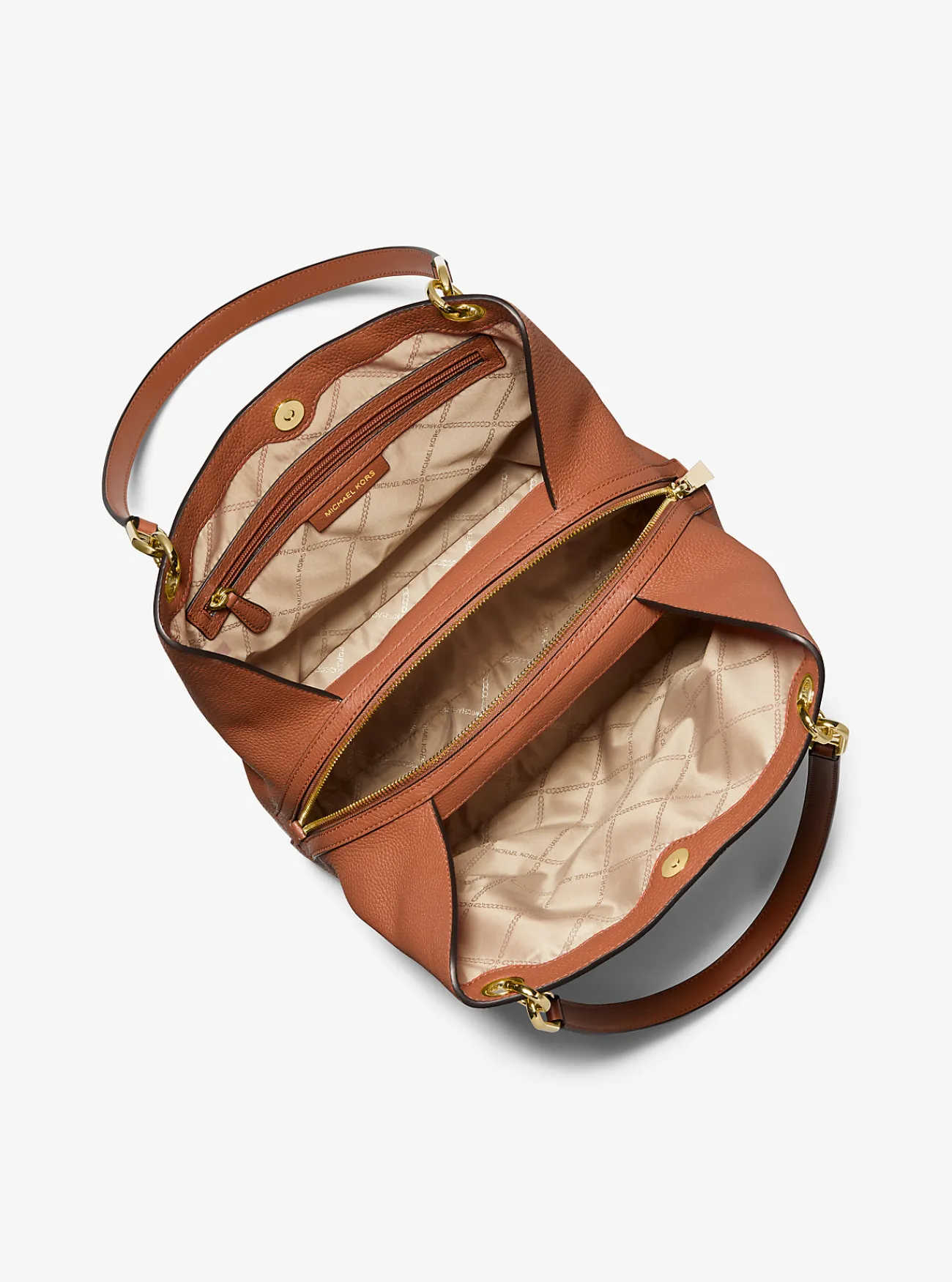 Michael Kors Draagtas Kensington van getrommeld leer, groot LUGGAGE Clearance