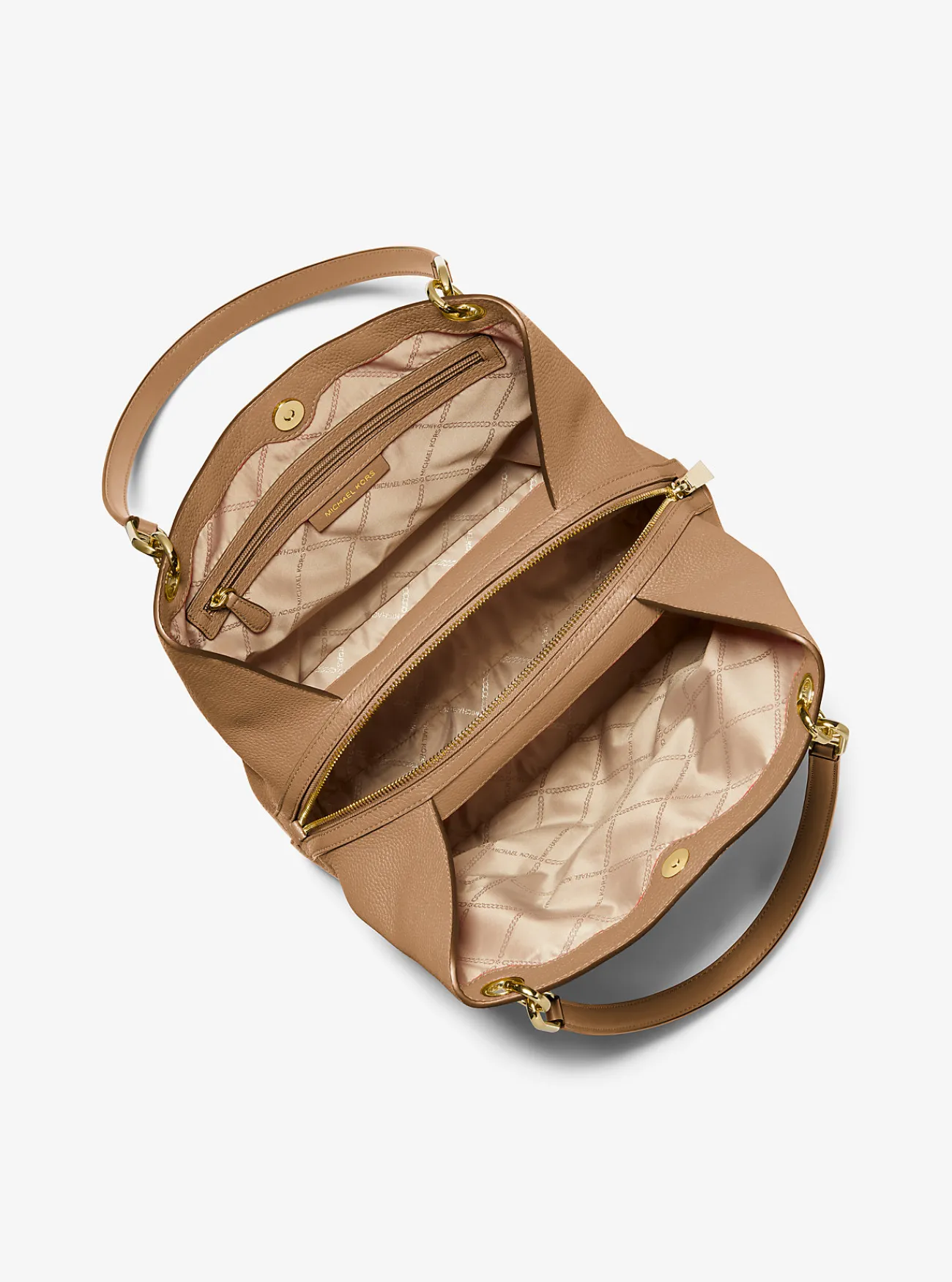 Michael Kors Draagtas Kensington van getrommeld leer, groot KAF New
