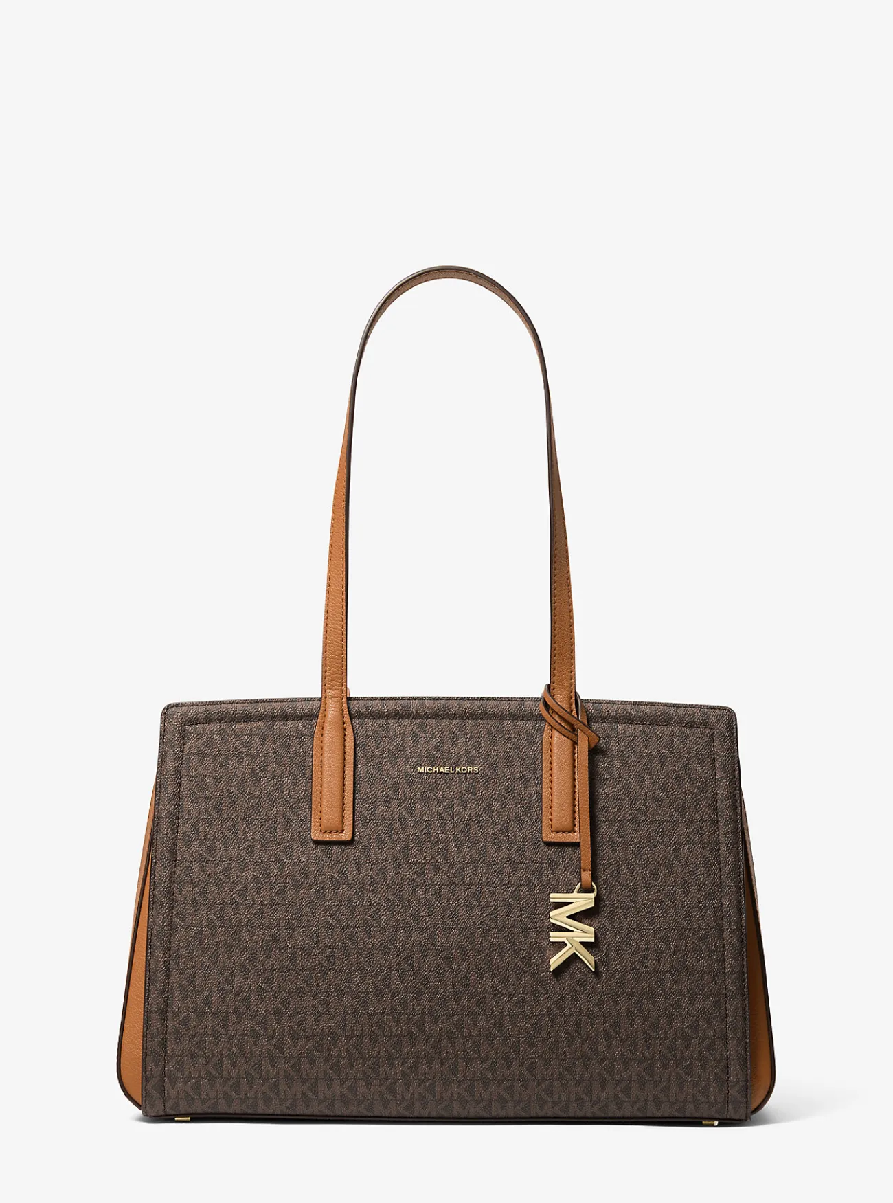 Michael Kors Draagtas Laila met kenmerkend logo, middelgroot Sale