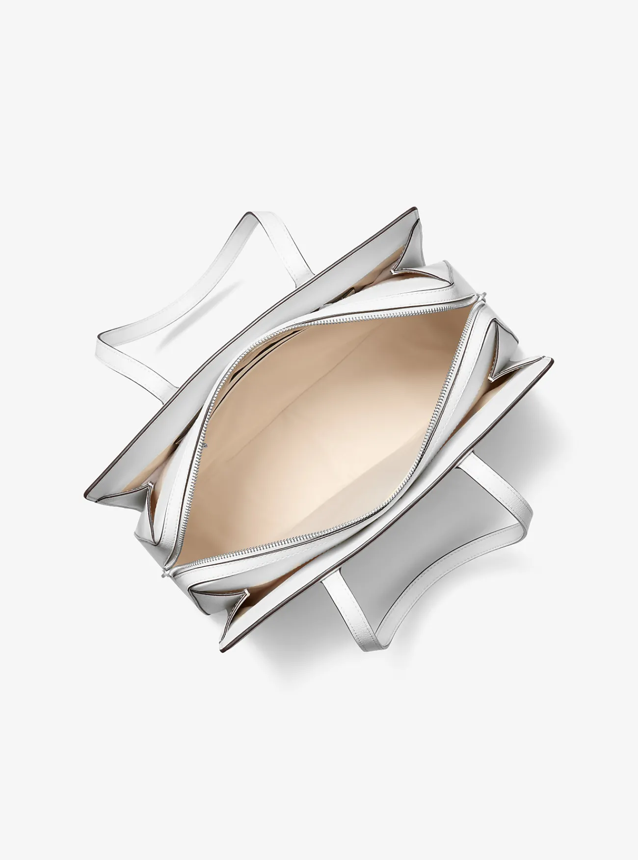 Michael Kors Draagtas Laila van getrommeld leer, middelgroot New