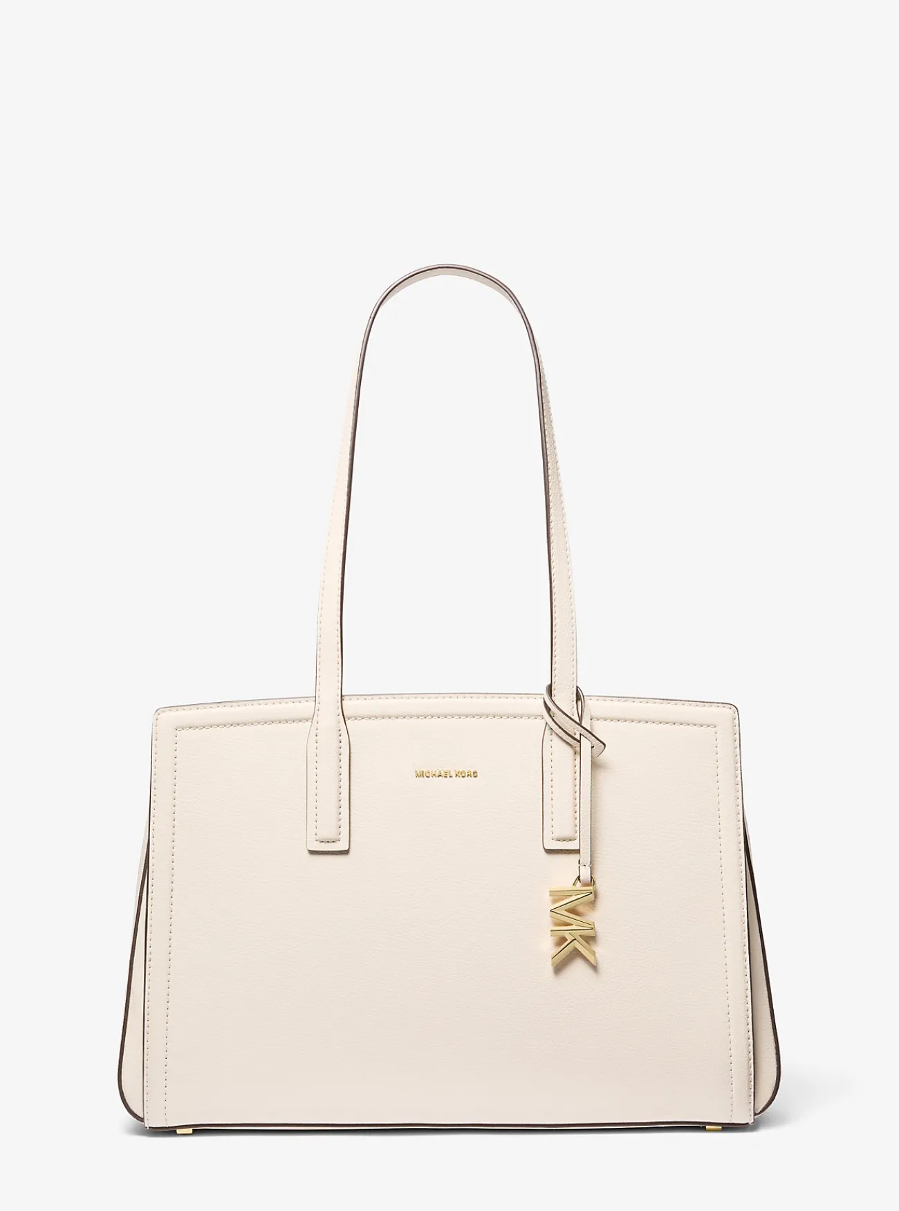 Michael Kors Draagtas Laila van leer, middelgroot LICHTCR&Egrave;ME Outlet