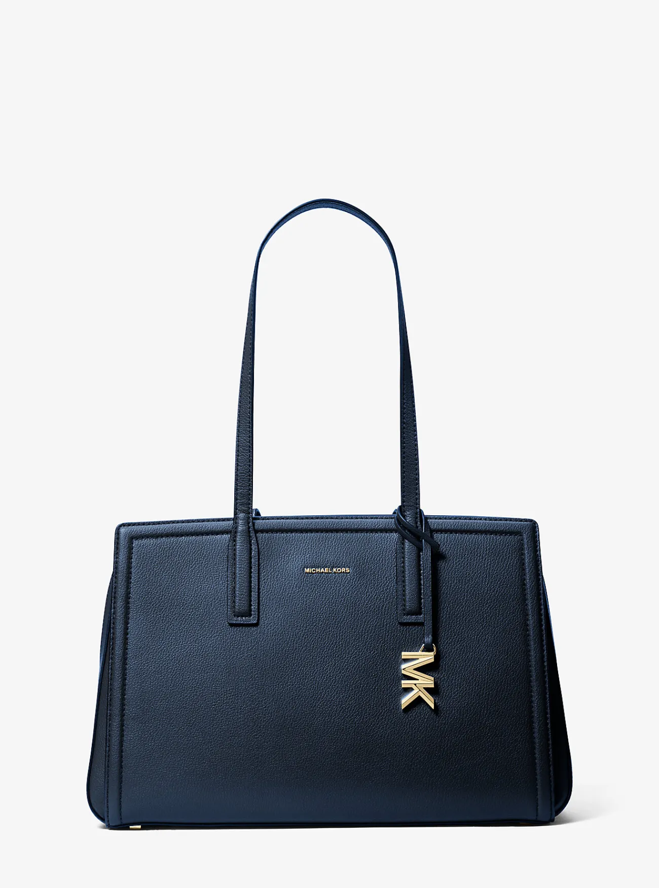 Michael Kors Draagtas Laila van leer, middelgroot MARINEBLAUW Discount