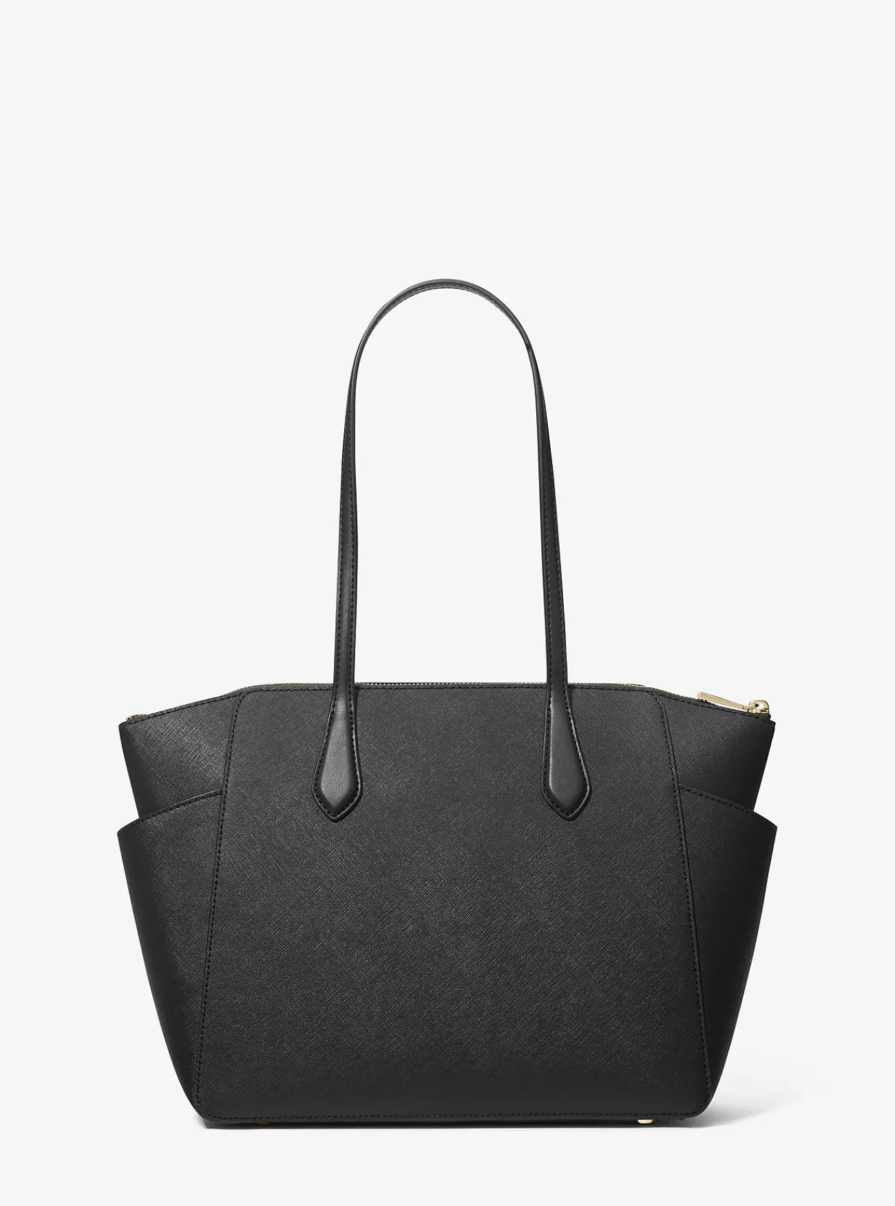 Michael Kors Draagtas Marilyn van saffianoleer, middelgroot ZWART Online