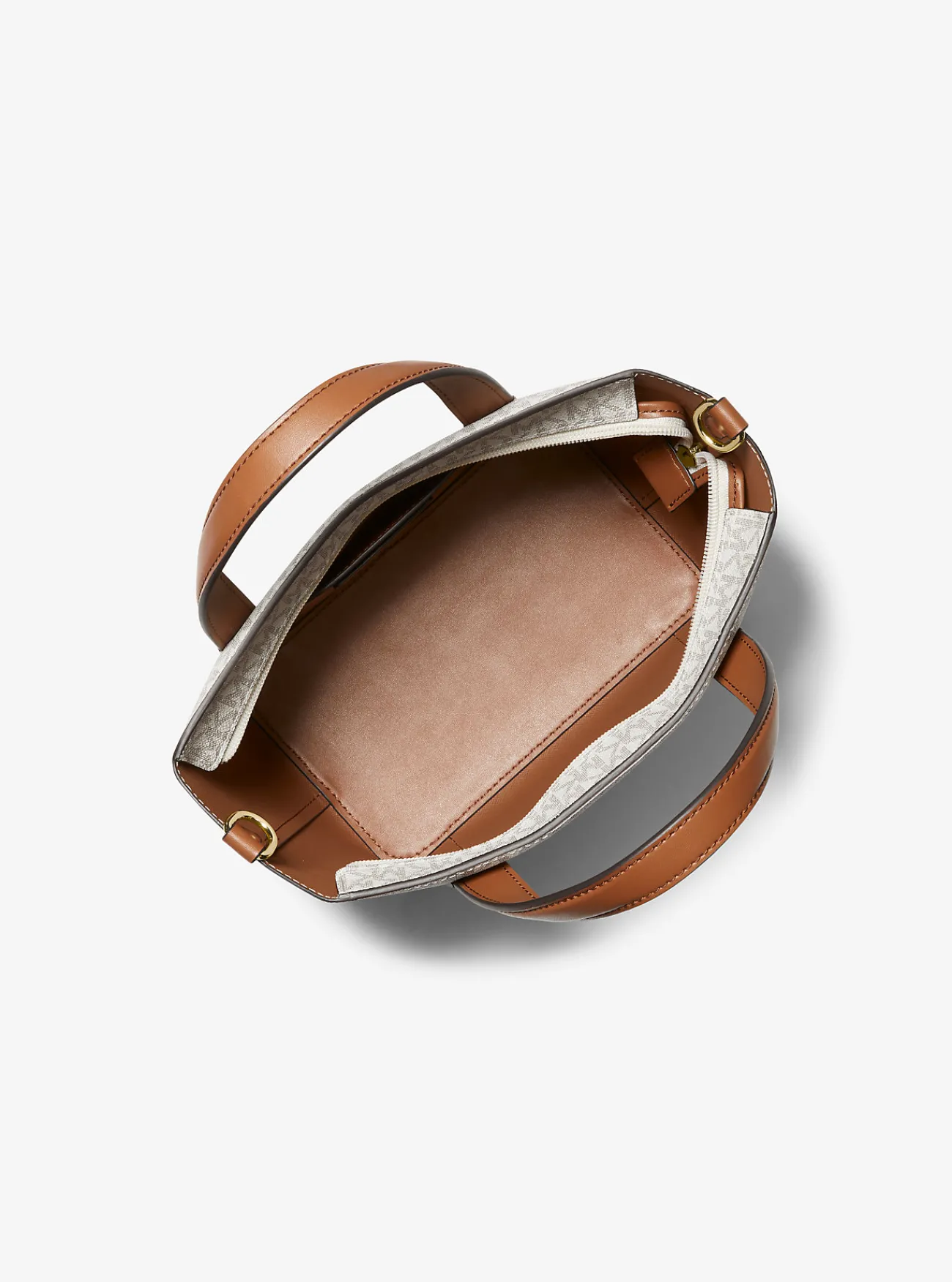Michael Kors Draagtas Pratt met kenmerkend logo, klein VANILLE Best