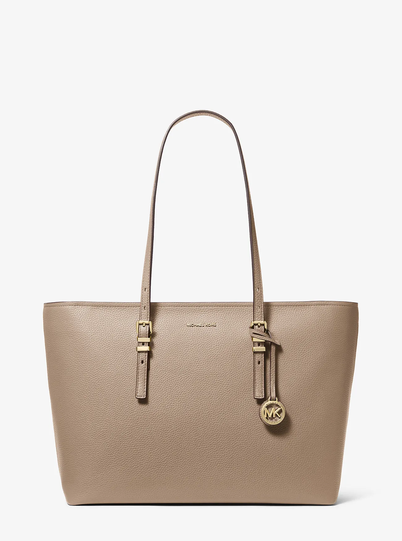 Michael Kors Draagtas Quinn van getrommeld leer, groot BERK Online