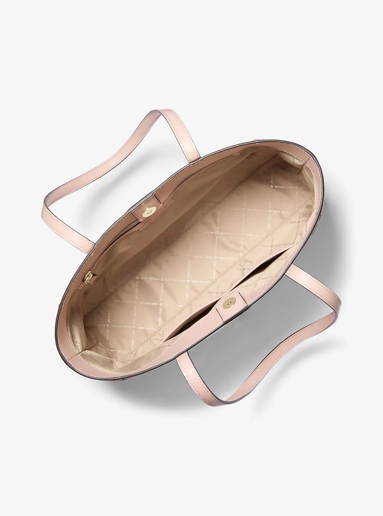 Michael Kors Draagtas Sallie van saffianoleer, groot ZACHTROZE New