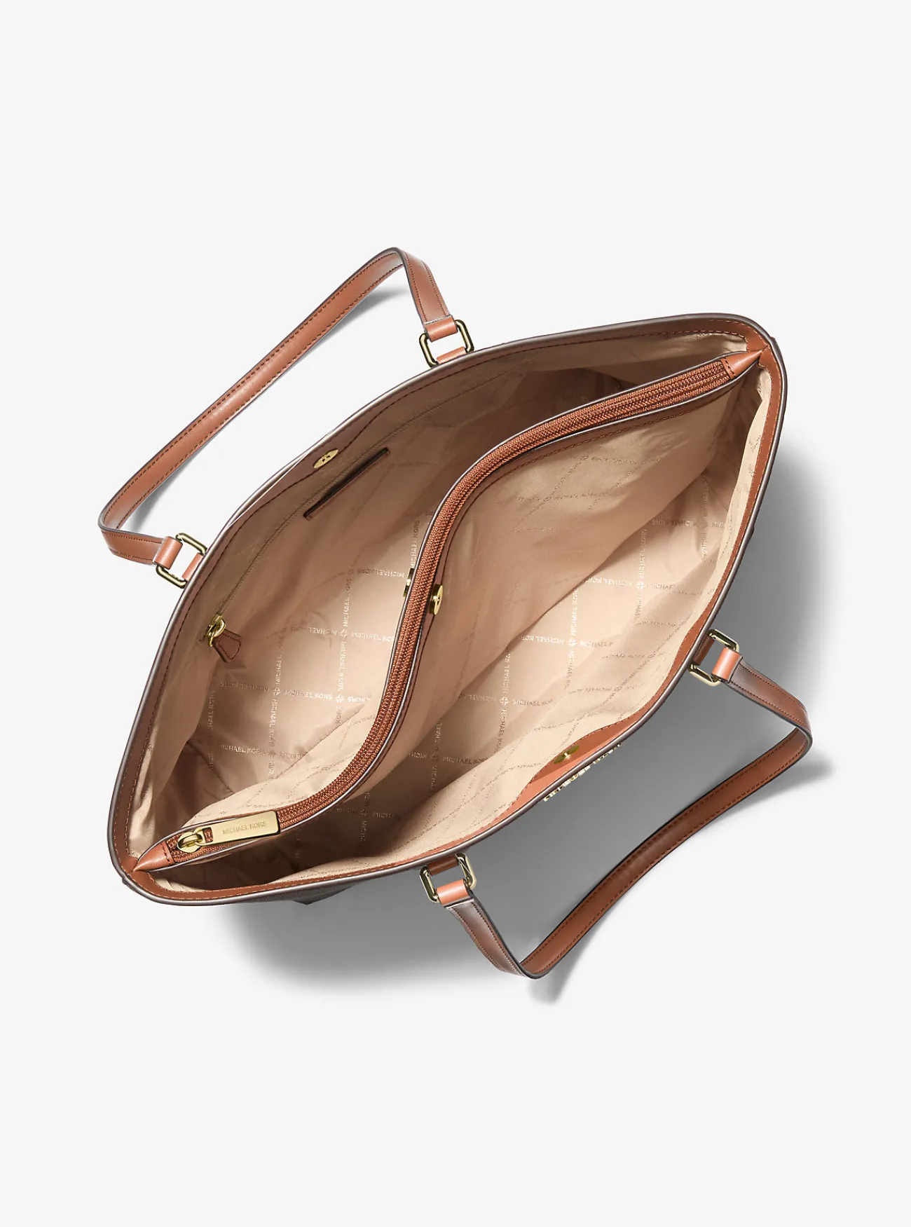 Michael Kors Draagtas Sheila met kenmerkend logo, groot BRUIN Discount