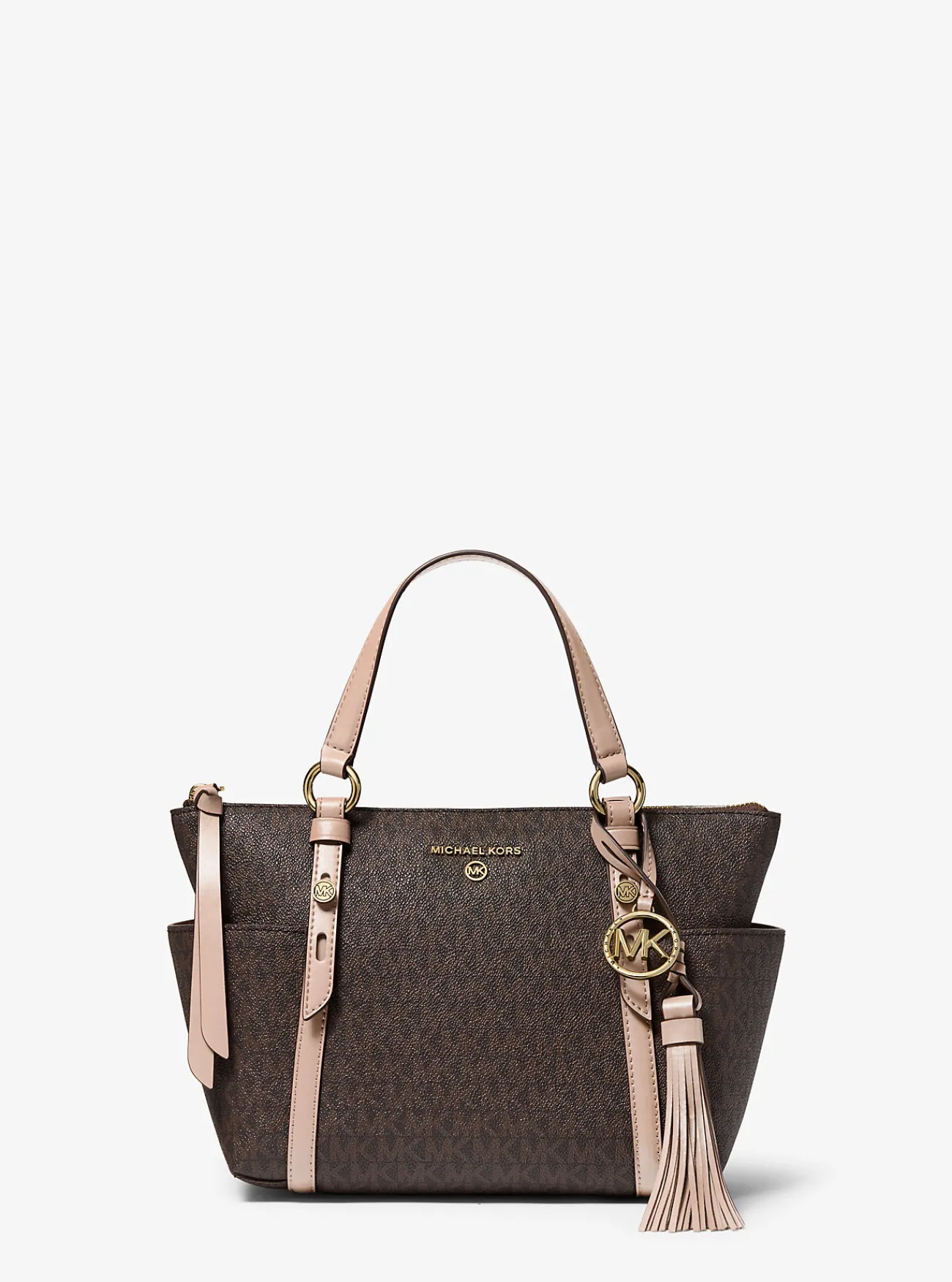 Michael Kors Draagtas Sullivan met rits aan de bovenkant en logo, klein Sale