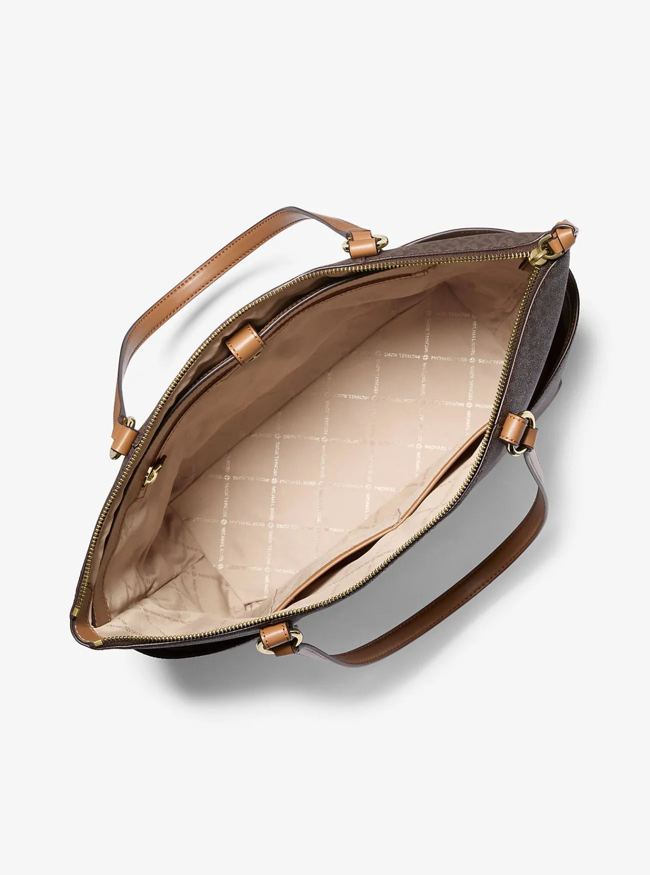 Michael Kors Draagtas Sullivan met rits aan bovenkant en logo, groot New