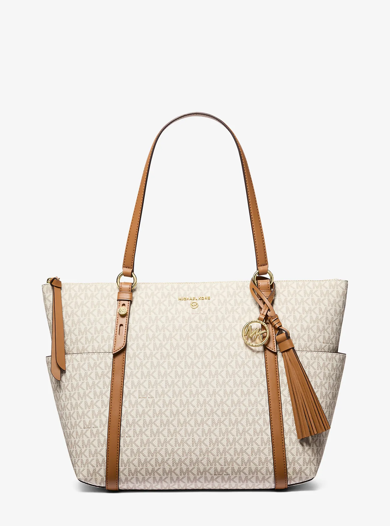 Michael Kors Draagtas Sullivan met rits aan bovenkant en logo, groot Clearance