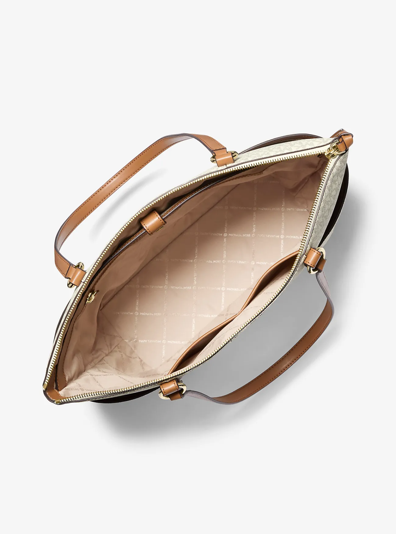 Michael Kors Draagtas Sullivan met rits aan bovenkant en logo, groot Clearance
