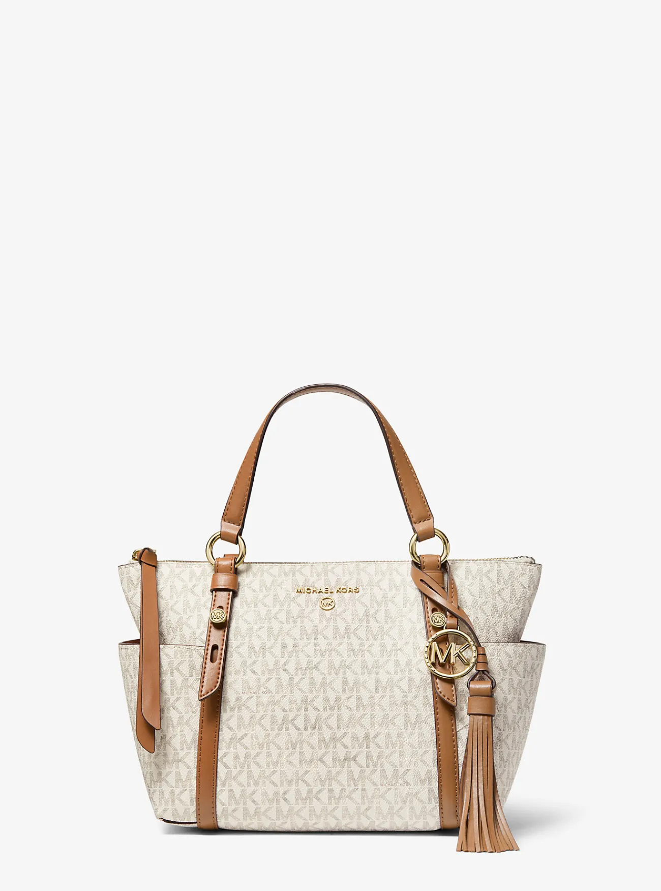 Michael Kors Draagtas Sullivan met rits aan de bovenkant en logo, klein Discount
